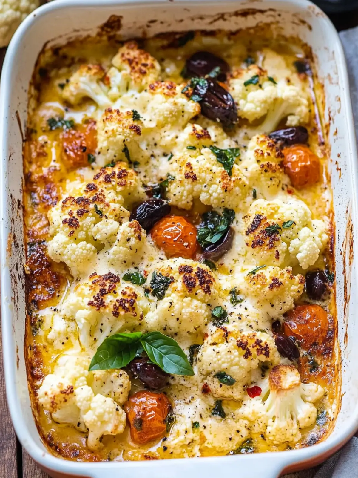 Savor Greek-Inspired Baked Feta & Cauliflower Bliss 2 Greek-inspired Baked Feta & Cauliflower