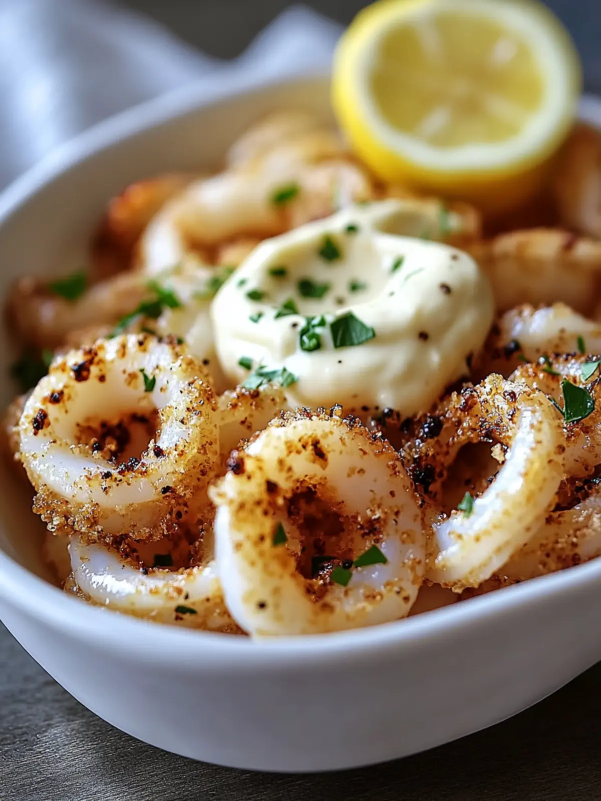 Lemon Garlic Calamari with Aioli – A Crispy Seafood Delight 5 Lemon Garlic Calamari with Aioli