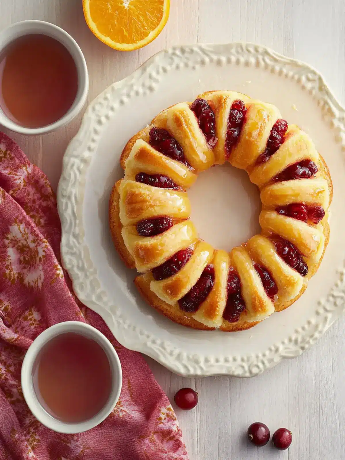 Cranberry-Orange Tea Ring: A Cozy Homemade Delight 5 Cranberry-Orange Tea Ring
