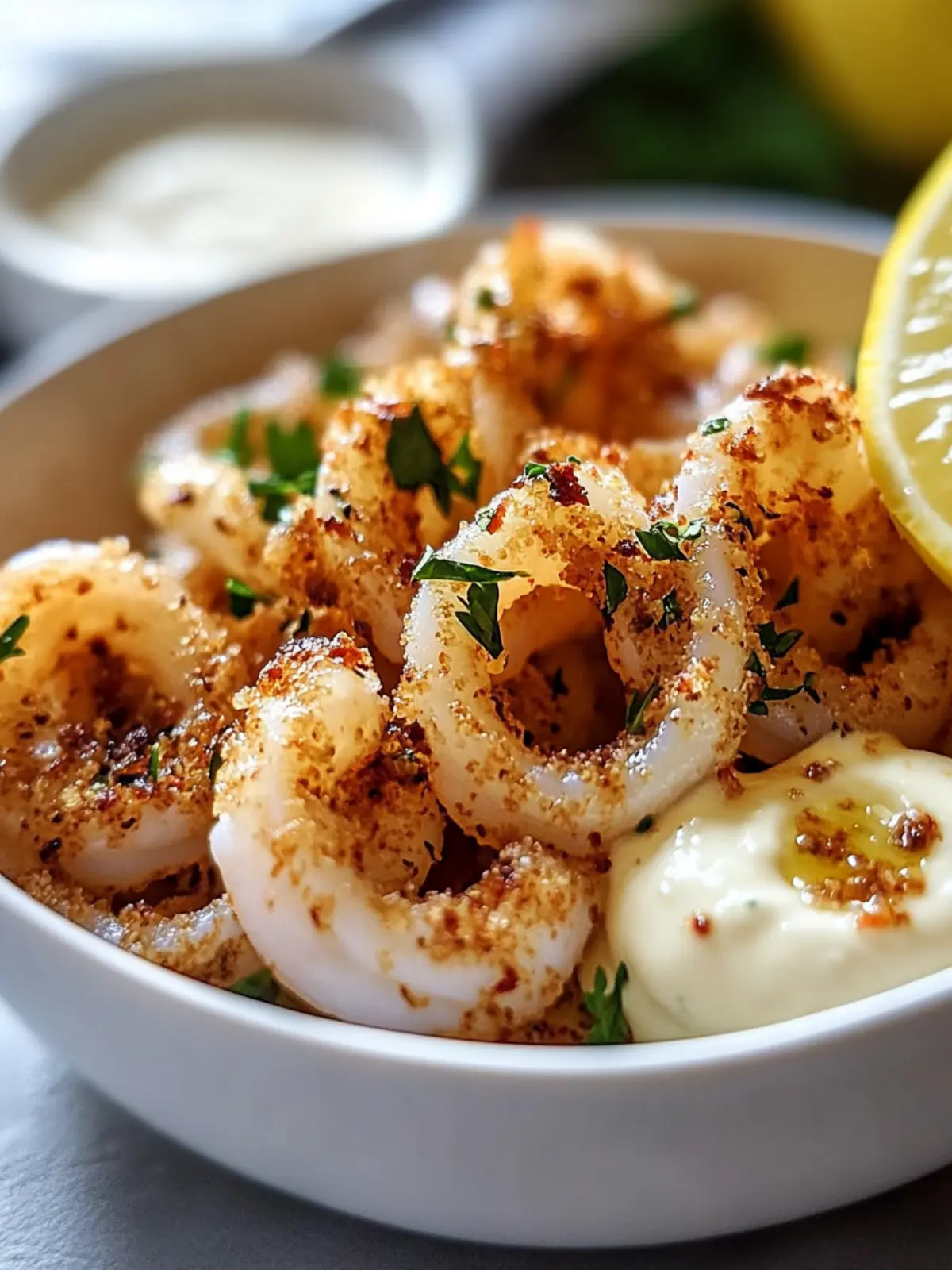 Lemon Garlic Calamari with Aioli – A Crispy Seafood Delight 4 Lemon Garlic Calamari with Aioli