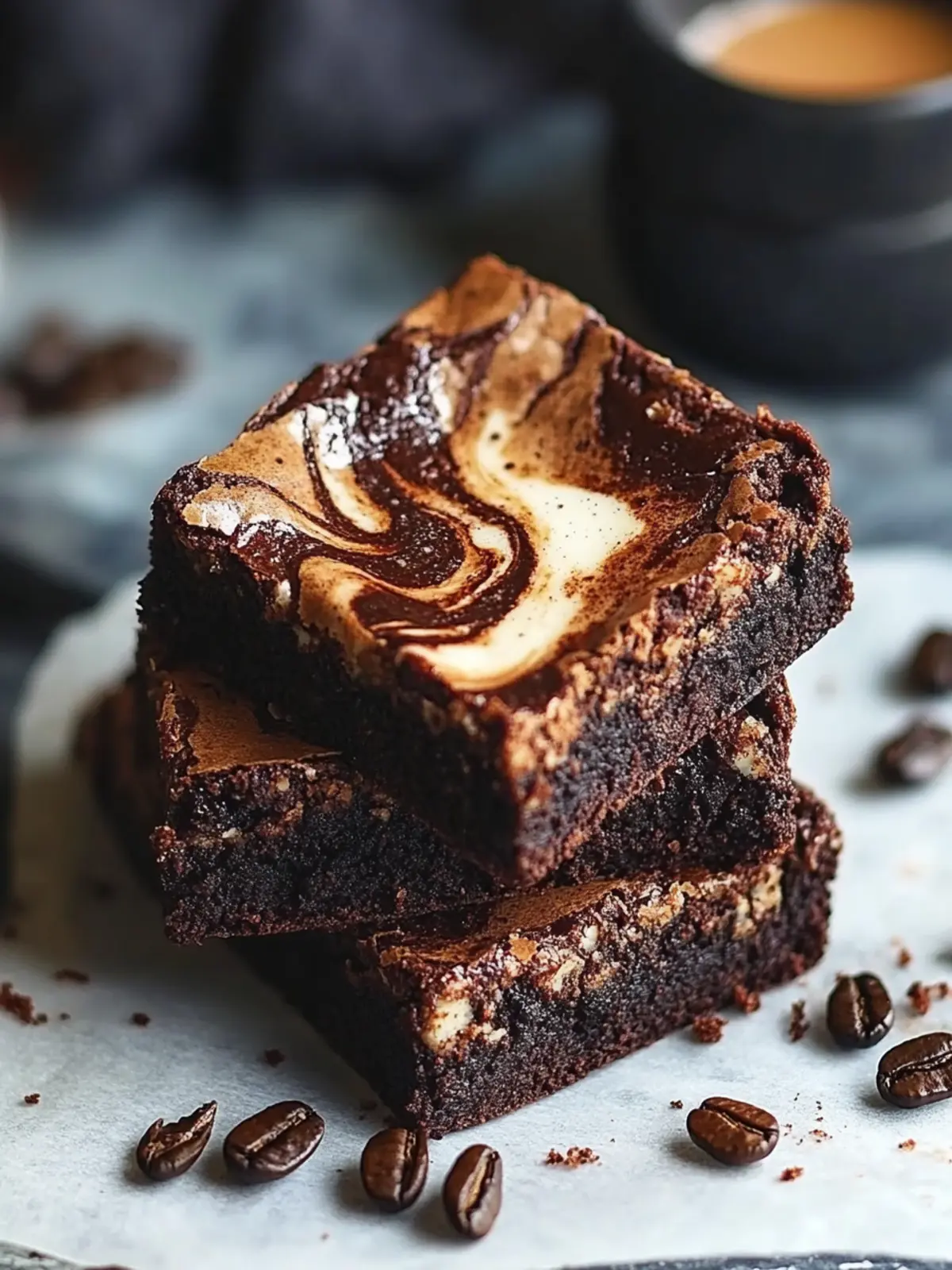 Irresistible Vietnamese Coffee Brownies with Condensed Milk Swirl 3 Vietnamese Coffee Brownies with Condensed Milk Swirl