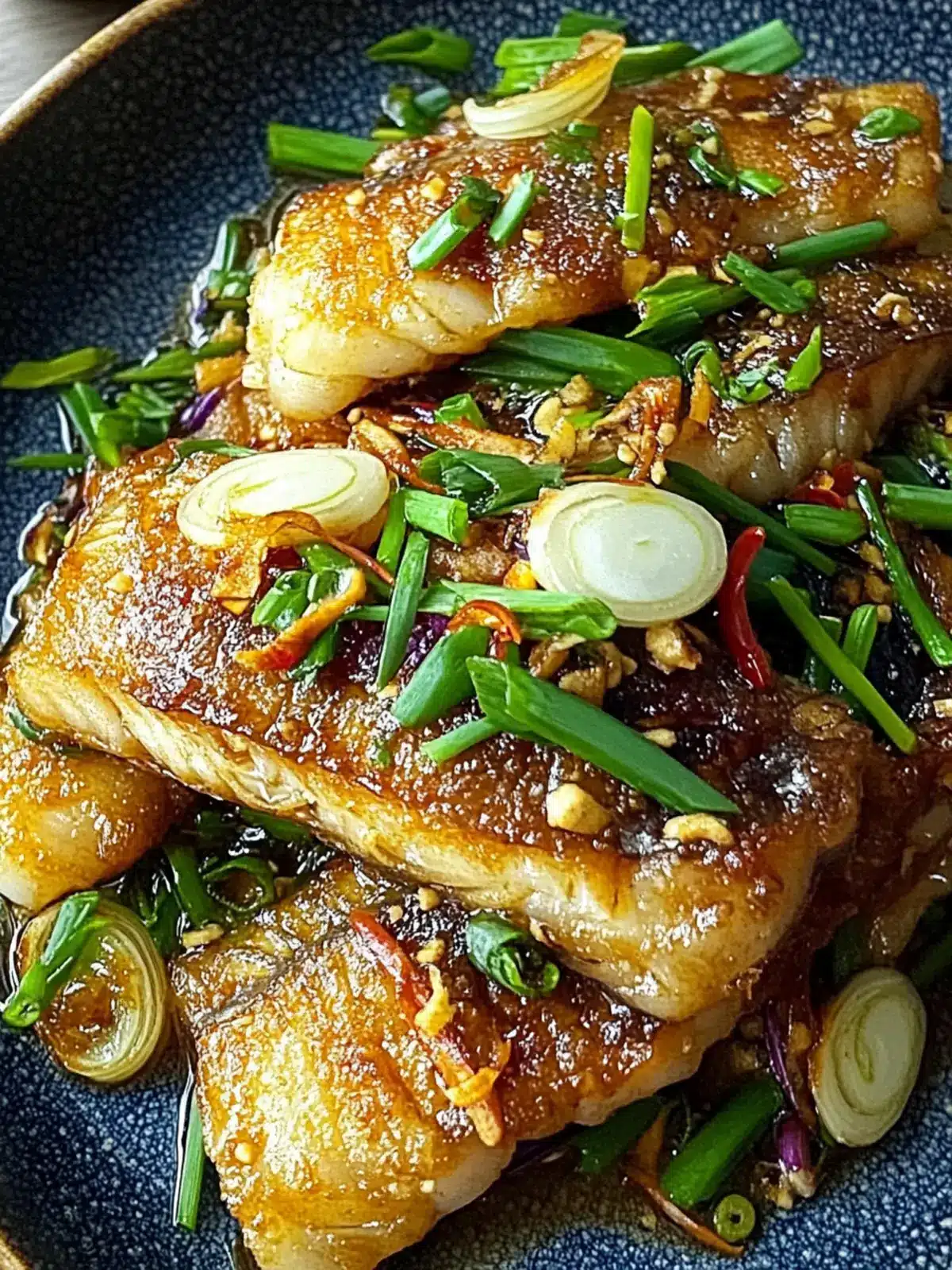 Savory Ginger Onion Fried Sea Bass for Flavor-Packed Dinners 2 Ginger Onion Fried Sea Bass