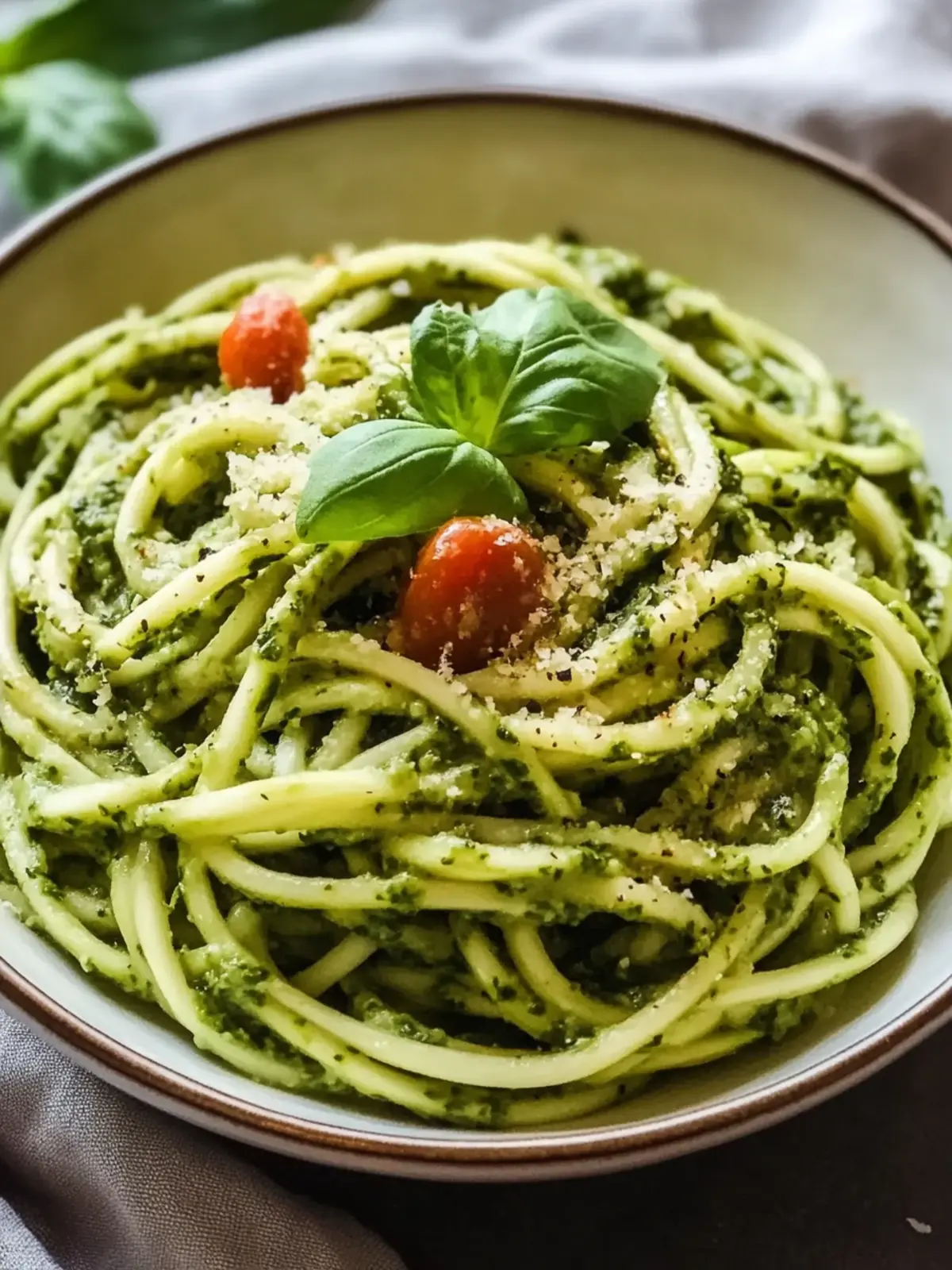 Delicious Pesto Zucchini Noodles Ready in Just 25 Minutes 4 Pesto Zucchini Noodles