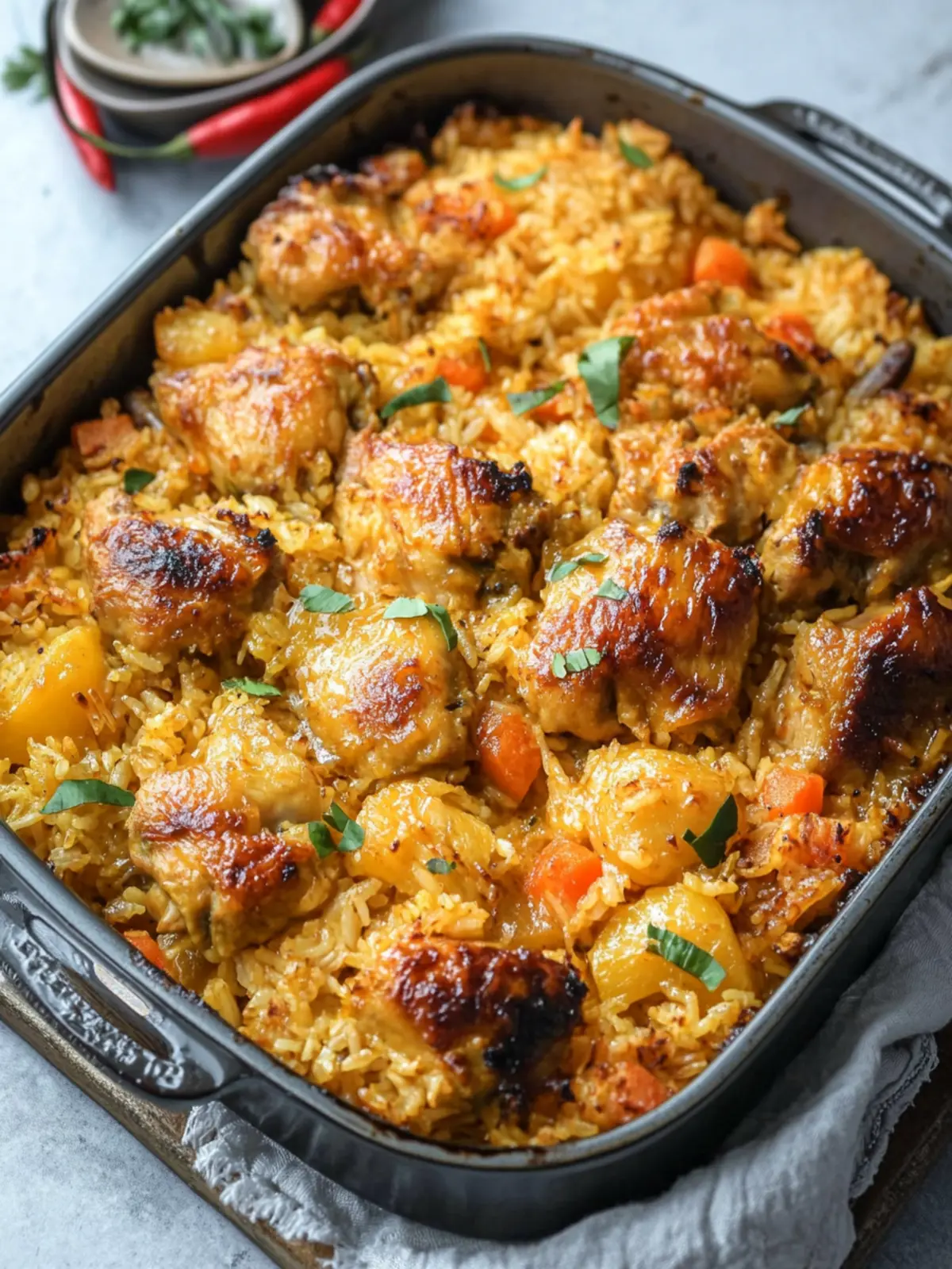 Macau-Style Baked Portuguese Chicken Rice: A Flavor Adventure 4 Macau-Style Baked Portuguese Chicken Rice