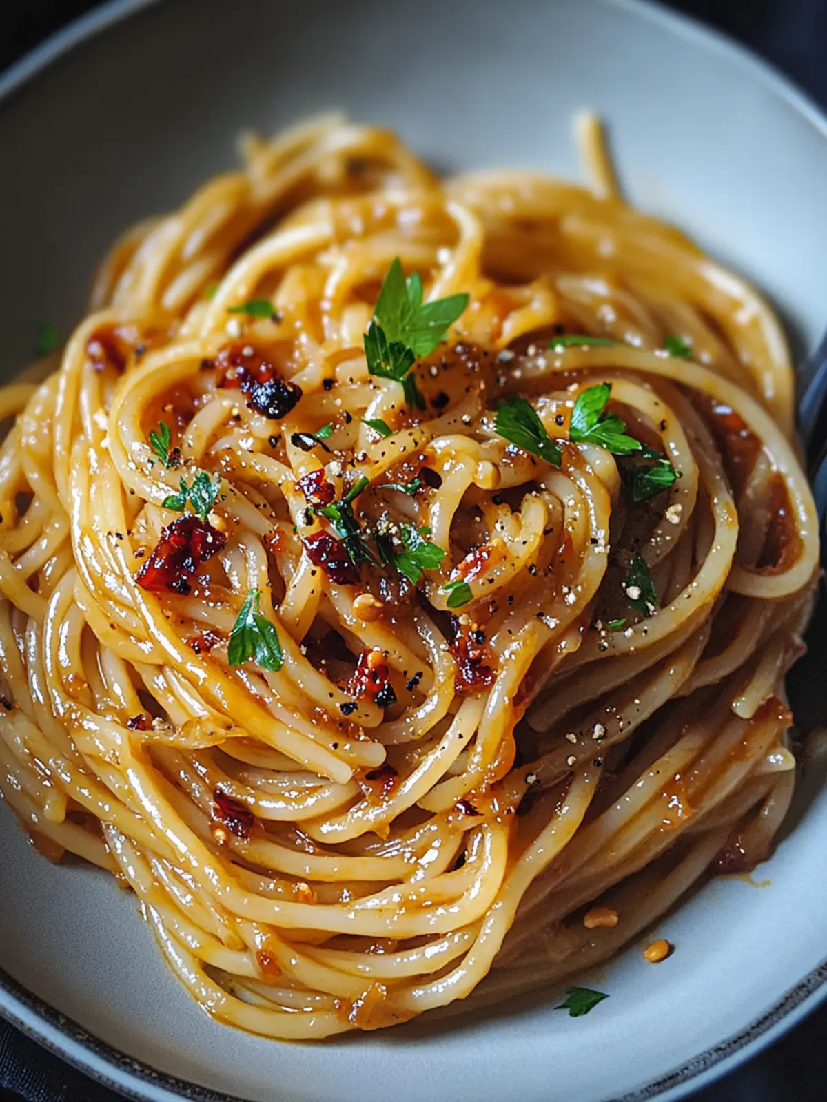 Transform Your Dinner with Caramelized Onion Pasta and Chili Oil 2 Caramelized Onion Pasta with Chili Oil