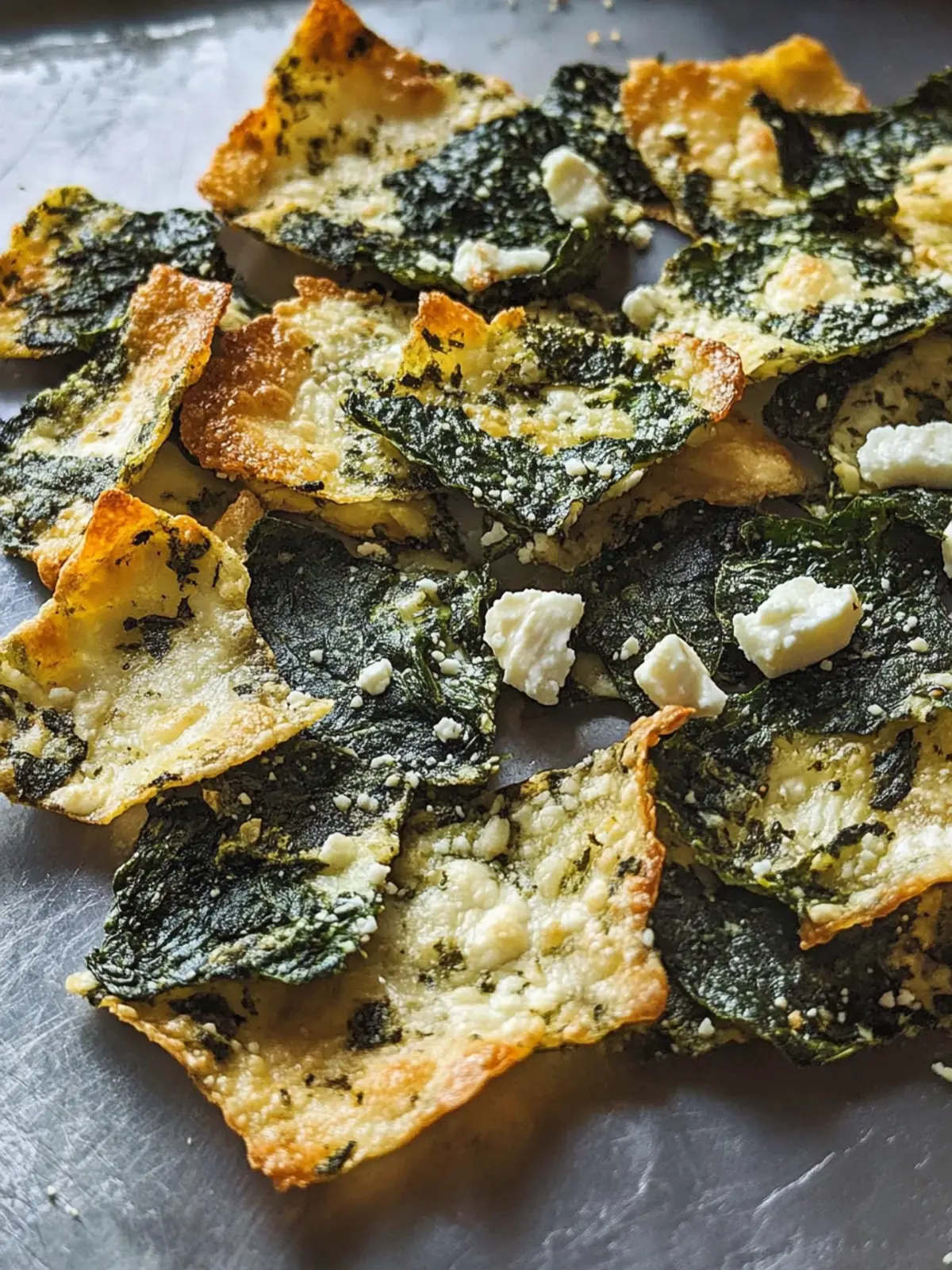 Crunchy Mediterranean Spinach and Feta Cheese Crisps Delight 4 Mediterranean Spinach and Feta Cheese Crisps