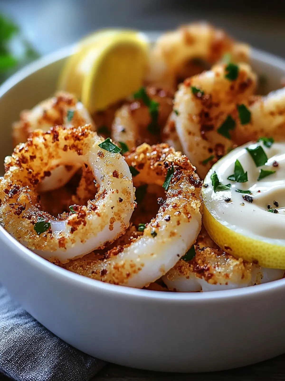Lemon Garlic Calamari with Aioli – A Crispy Seafood Delight 3 Lemon Garlic Calamari with Aioli