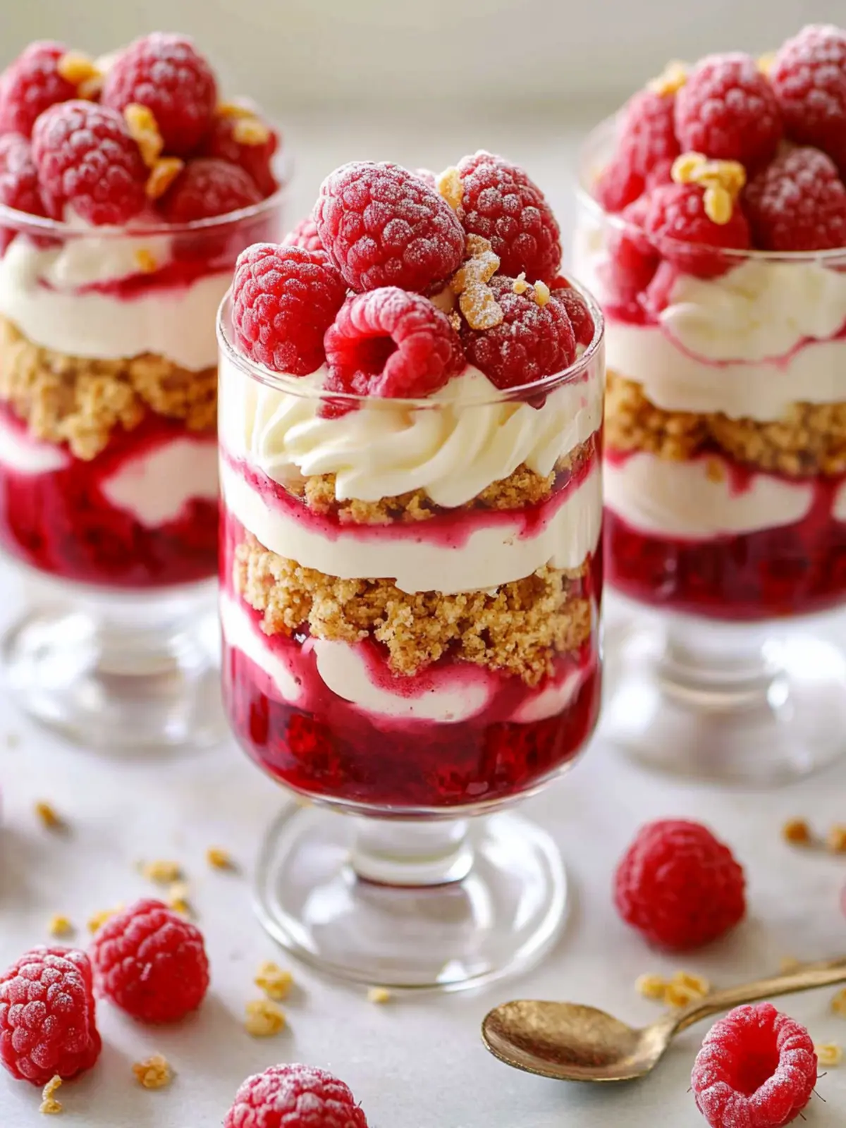 Deliciously Easy Raspberry Cheesecake Parfaits to Savor 3 Raspberry Cheesecake Parfaits