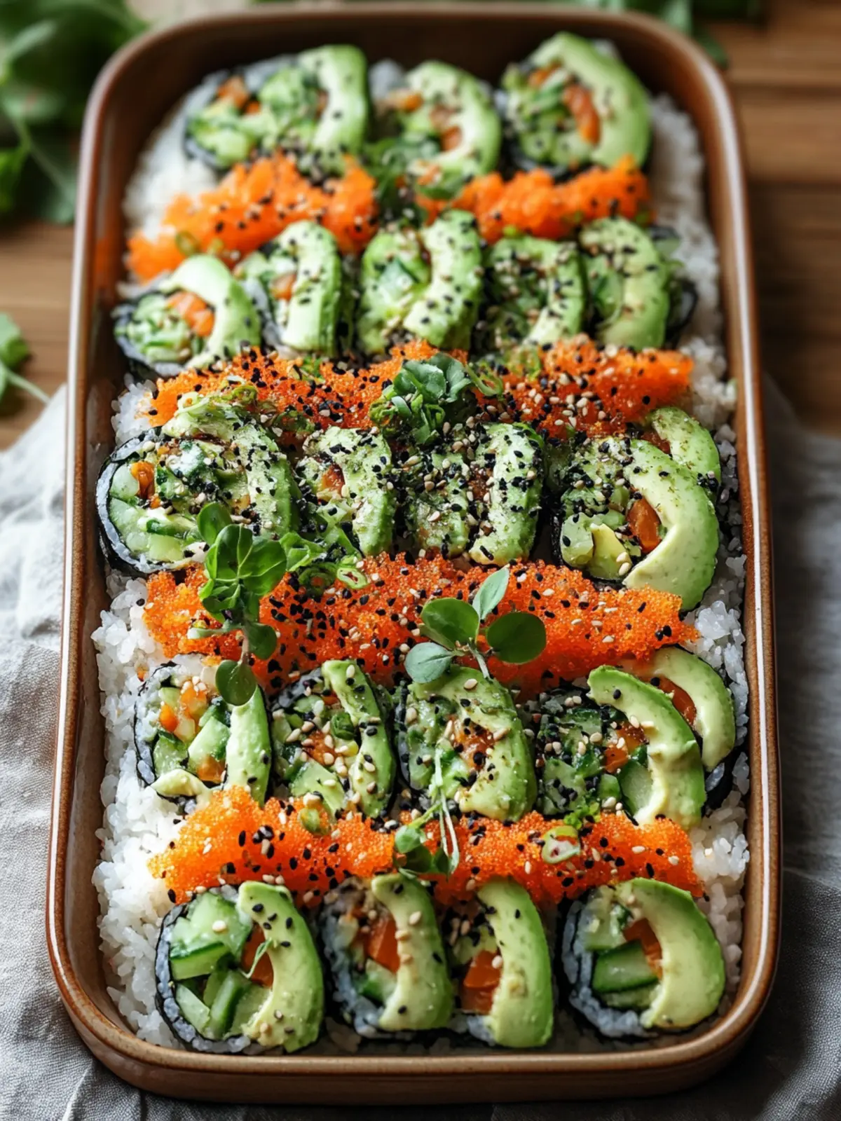 Delicious Vegan Sushi Bake: Easy Comfort Food at Home 3 Vegan Sushi Bake