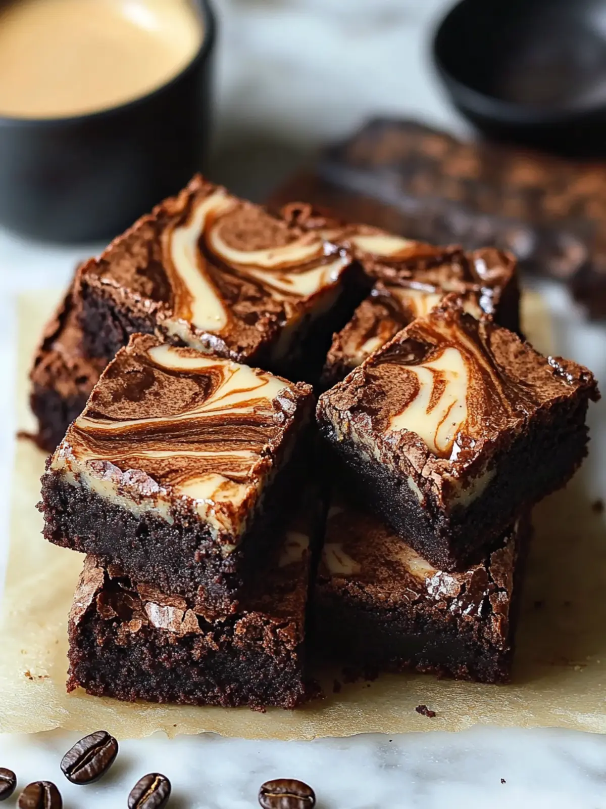 Irresistible Vietnamese Coffee Brownies with Condensed Milk Swirl 4 Vietnamese Coffee Brownies with Condensed Milk Swirl