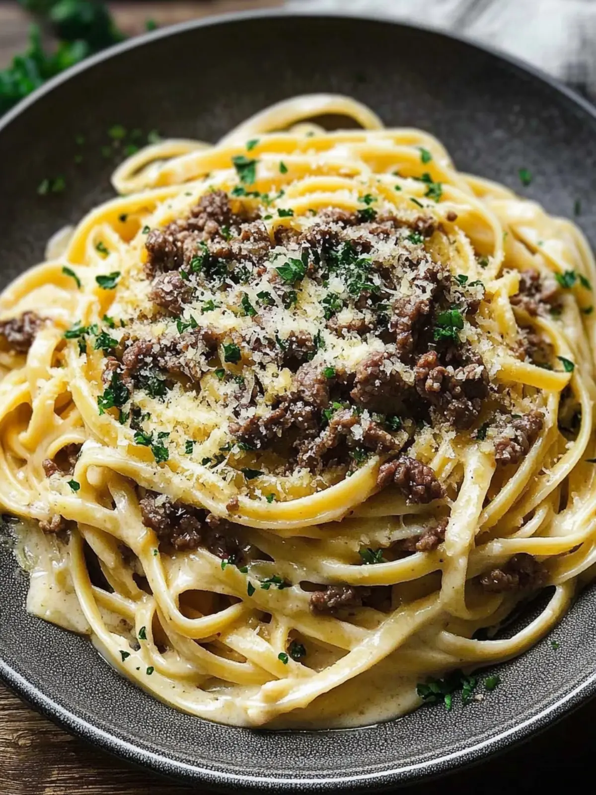 Creamy Parmesan Beef Linguine with Garlic Butter Bliss 2 Creamy Parmesan Beef Linguine with Garlic Butter Sauce