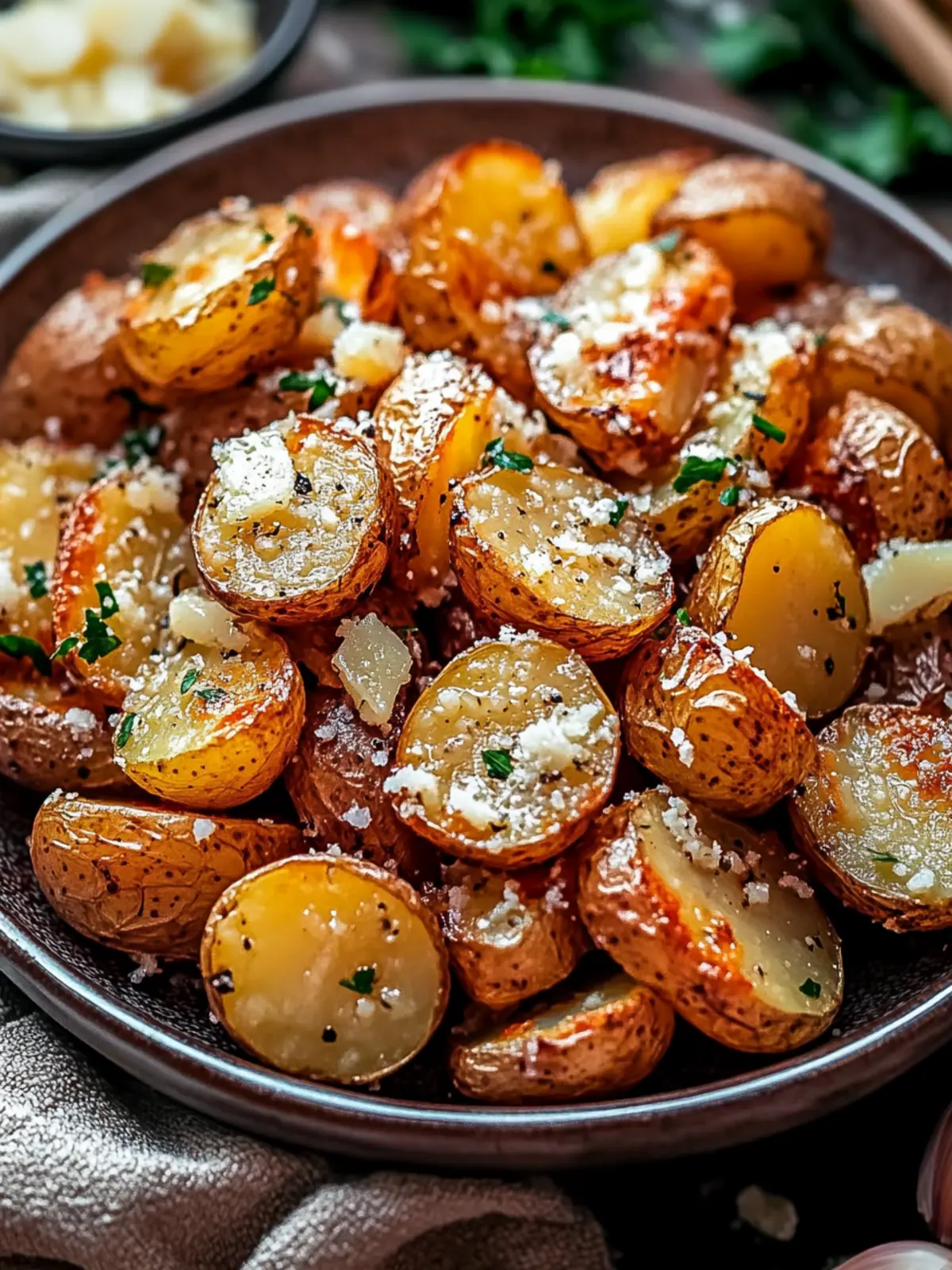 Irresistible Roasted Garlic Butter Parmesan Potatoes Recipe 5 Roasted Garlic Butter Parmesan Potatoes
