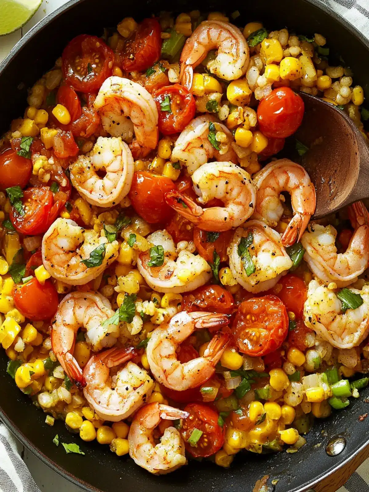 Savory Shrimp & Tomato Succotash Skillet for Easy Weeknight Meals 4 Shrimp & Tomato Succotash Skillet
