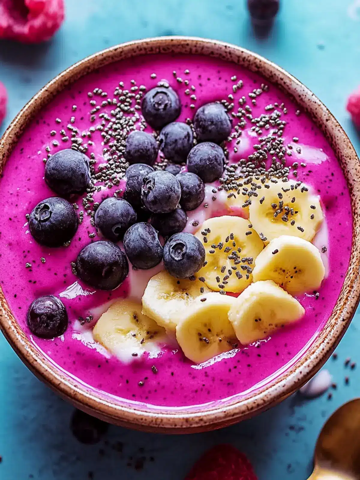 Velvety Creamy Dragon Fruit Smoothie Bowl for a Bright Start 2 Creamy Dragon Fruit Smoothie Bowl