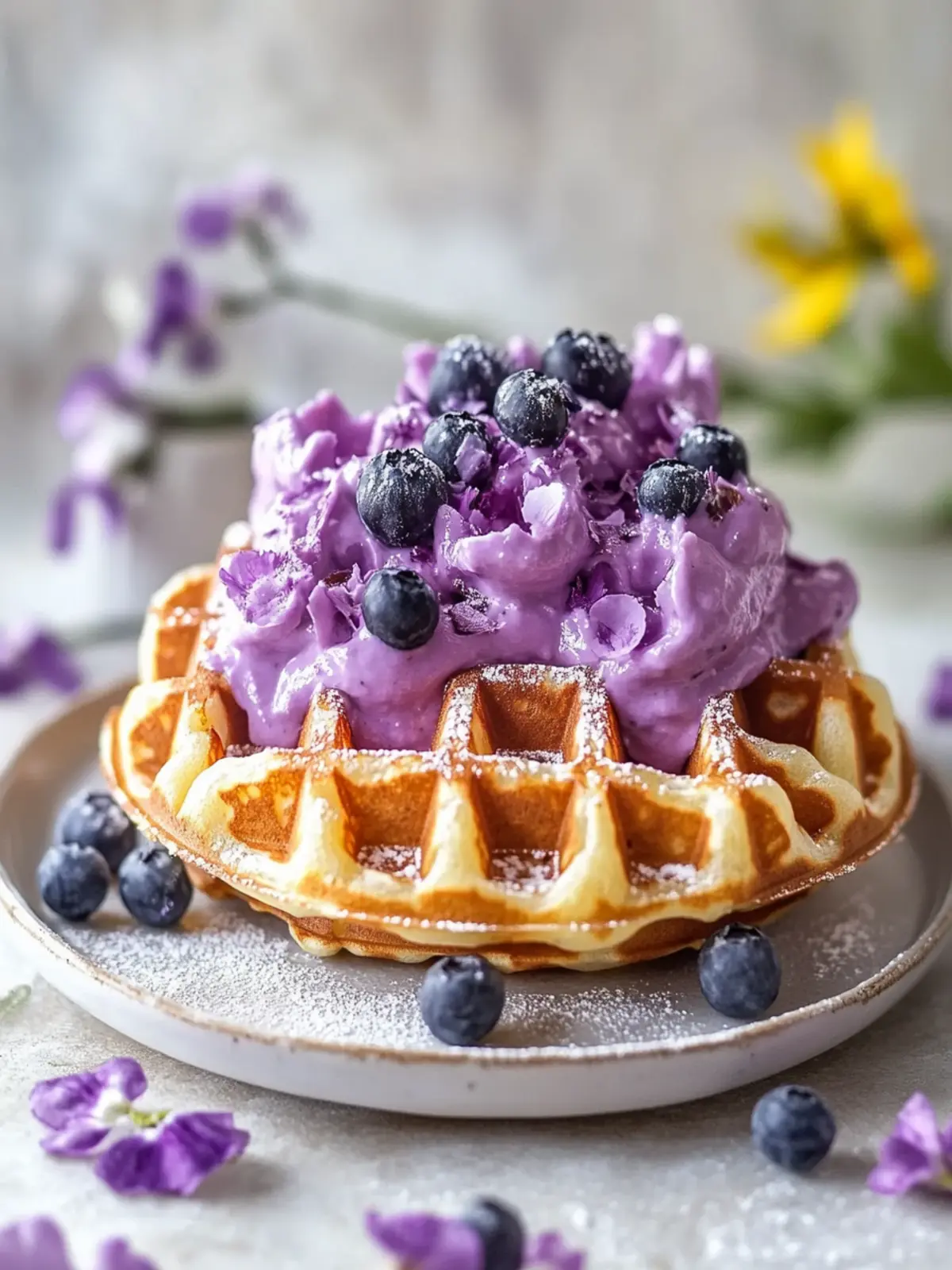 Crispy Ube Waffles That Will Brighten Your Weekend Mornings 5 Crispy Ube Waffles