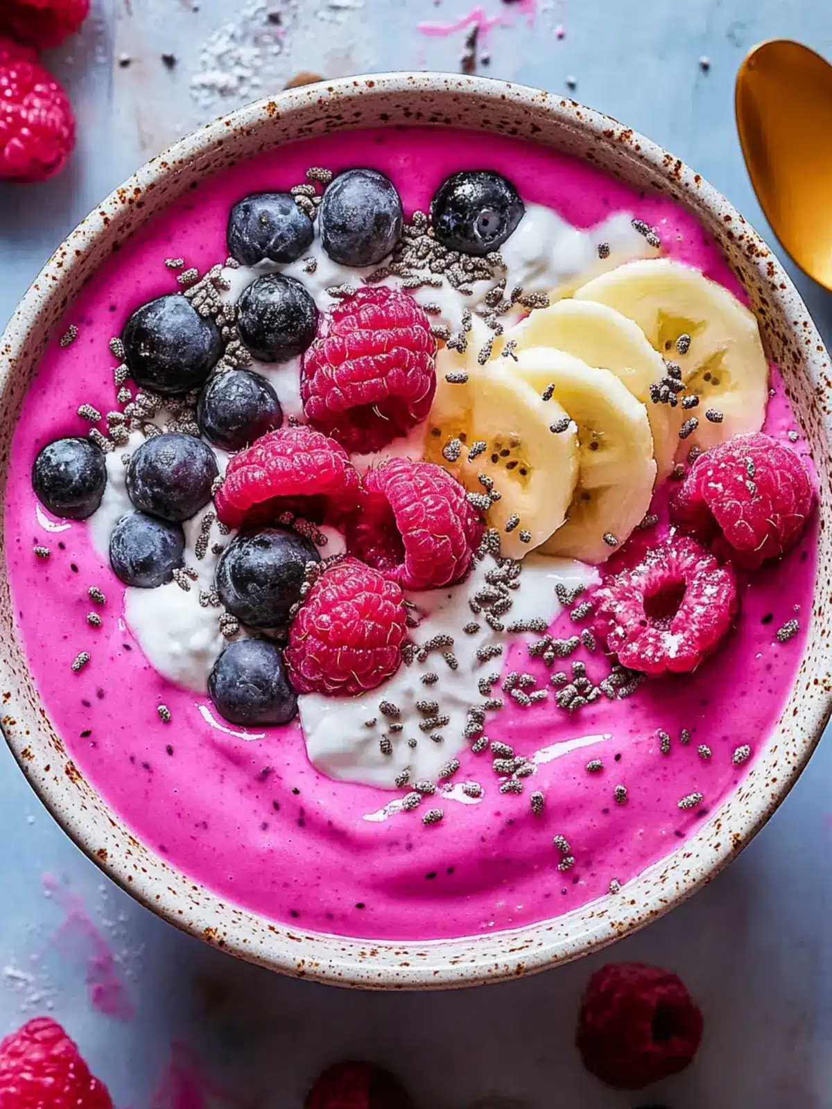 Velvety Creamy Dragon Fruit Smoothie Bowl for a Bright Start 3 Creamy Dragon Fruit Smoothie Bowl