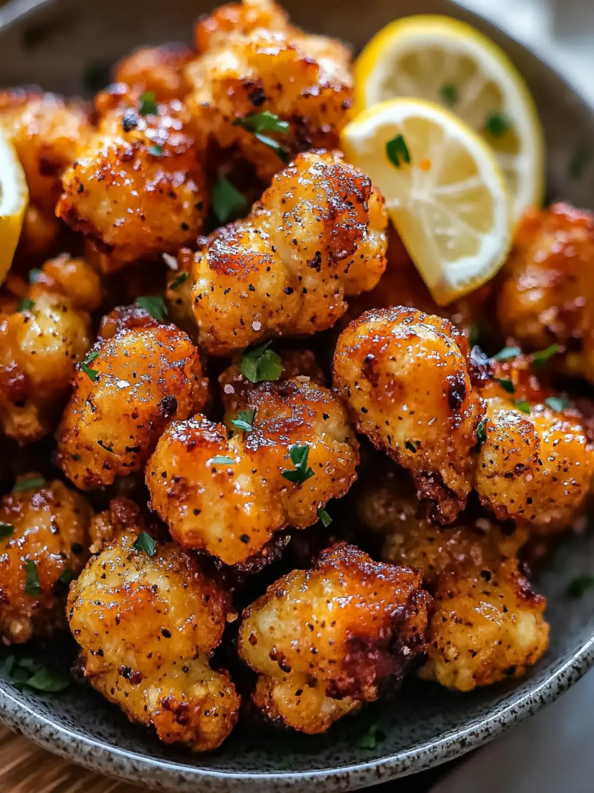Zesty Lemon Pepper Cauliflower Wings for a Crispy Treat 4 Lemon Pepper Cauliflower Wings