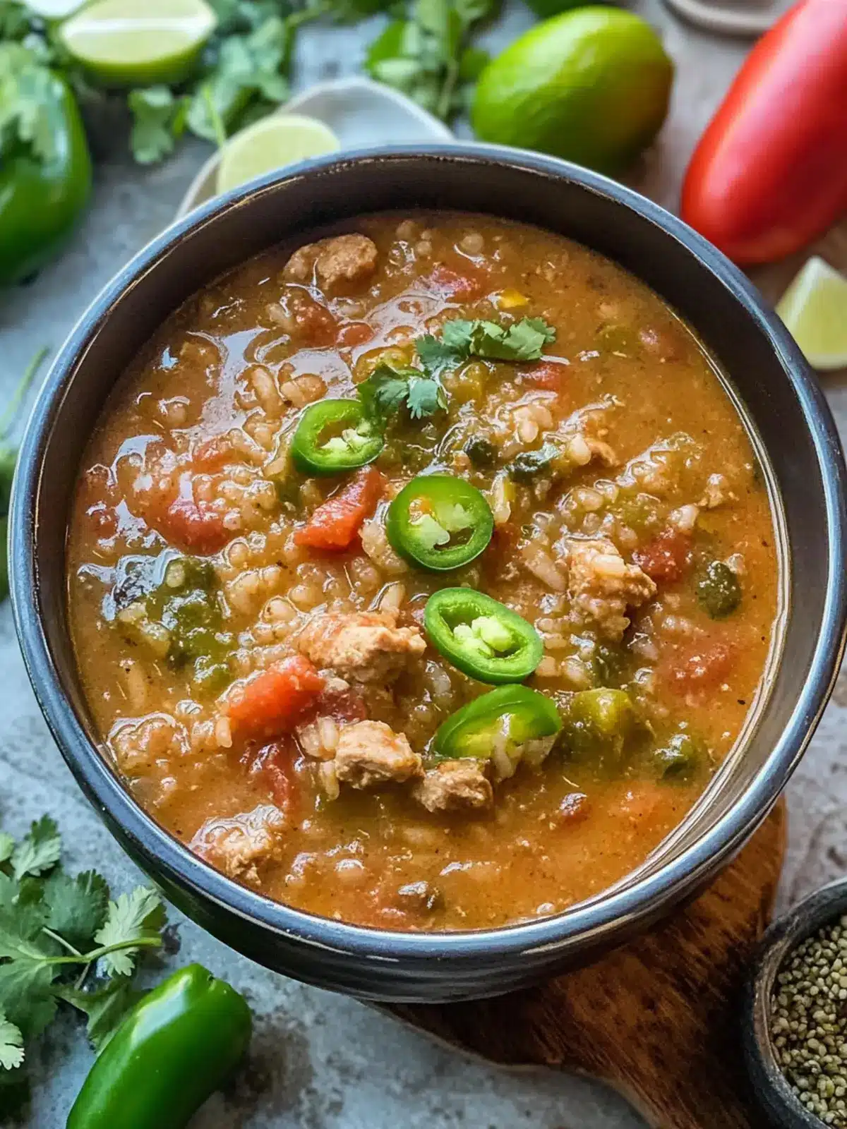 Savory Grandma's Chili Verde Perfect with Fluffy Spanish Rice 4 Grandma’s Chili Verde and Spanish Rice