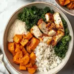 Delicious Roasted Sweet Potato, Chicken, Kale, and Rice Bowls for Two 7 Roasted Sweet Potato, Chicken, Kale, and Rice Bowls for Two