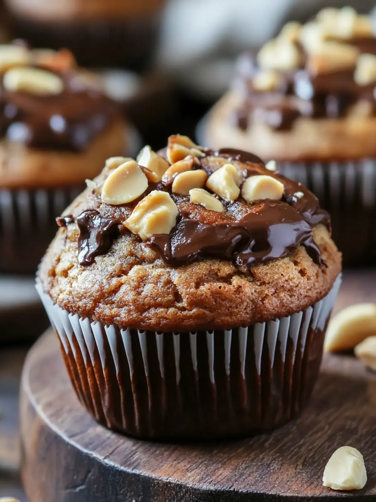 Decadent Chocolate Peanut Butter Banana Muffins You’ll Love 3 Chocolate Peanut Butter Banana Muffins