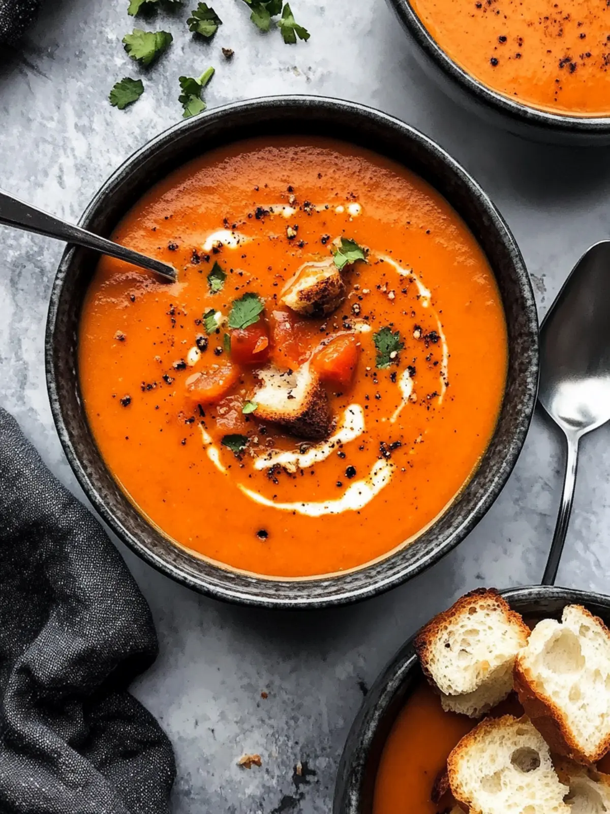 Whip Up Cozy Indian Tomato Soup with Spiced Croutons Today 4 Indian Tomato Soup