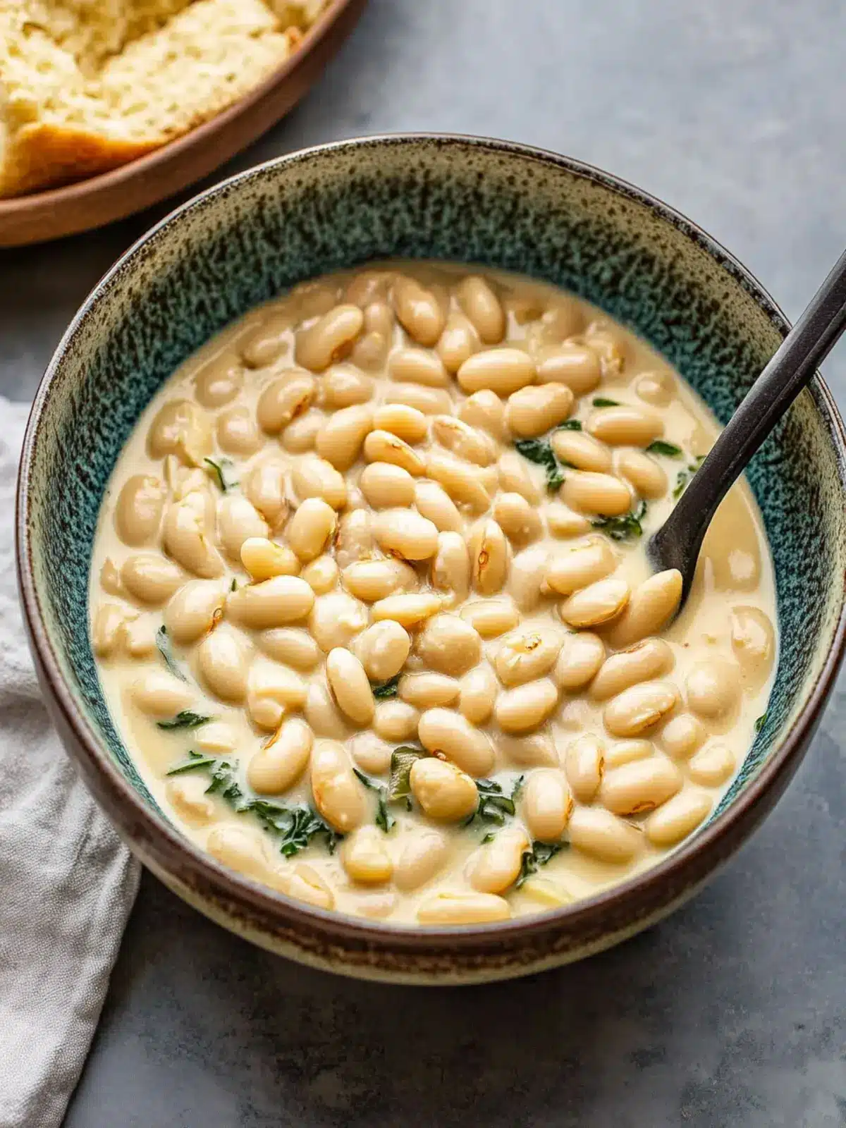 Creamy Miso Butter Beans – A Cozy Spinach Delight 3 Creamy Miso Butter Beans