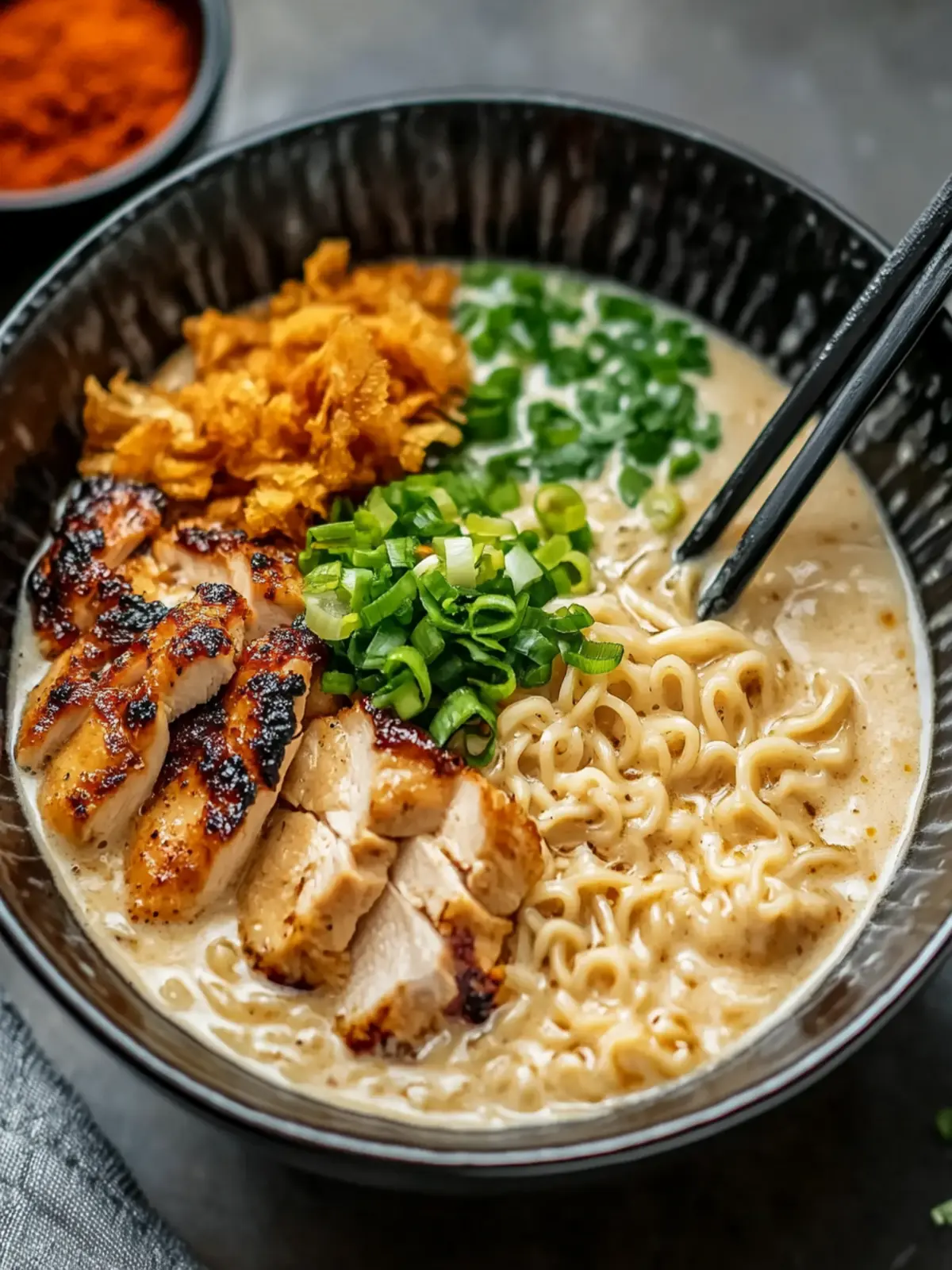 Creamy Garlic Chicken Ramen That Warm Your Soul 2 Chicken Ramen with Creamy Garlic Sauce