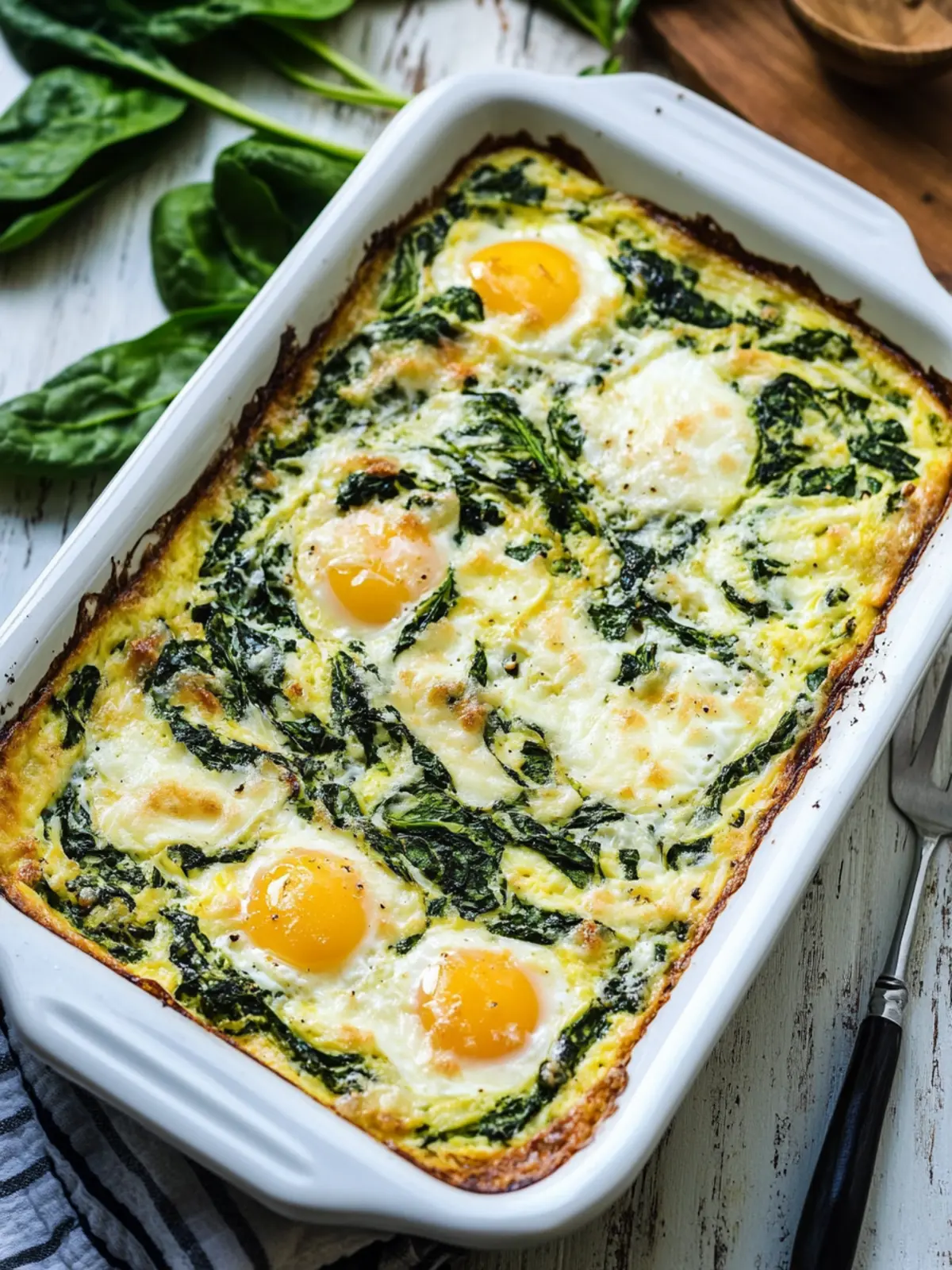 Delicious Spinach and Mozzarella Egg Bake to Brighten Mornings 4 Spinach and Mozzarella Egg Bake