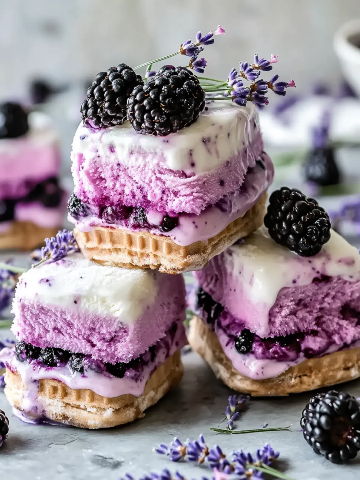 Indulge in Blackberry Lavender Ice Cream Sandwiches Today 3 Blackberry Lavender Ice Cream Sandwiches