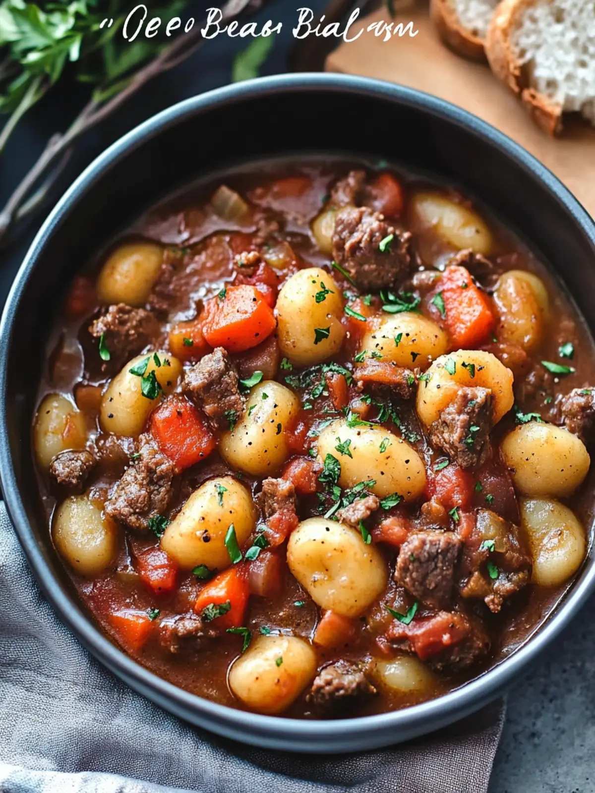 Comforting Potato Gnocchi Beef Stew for Cozy Nights 4 Potato Gnocchi Beef Stew