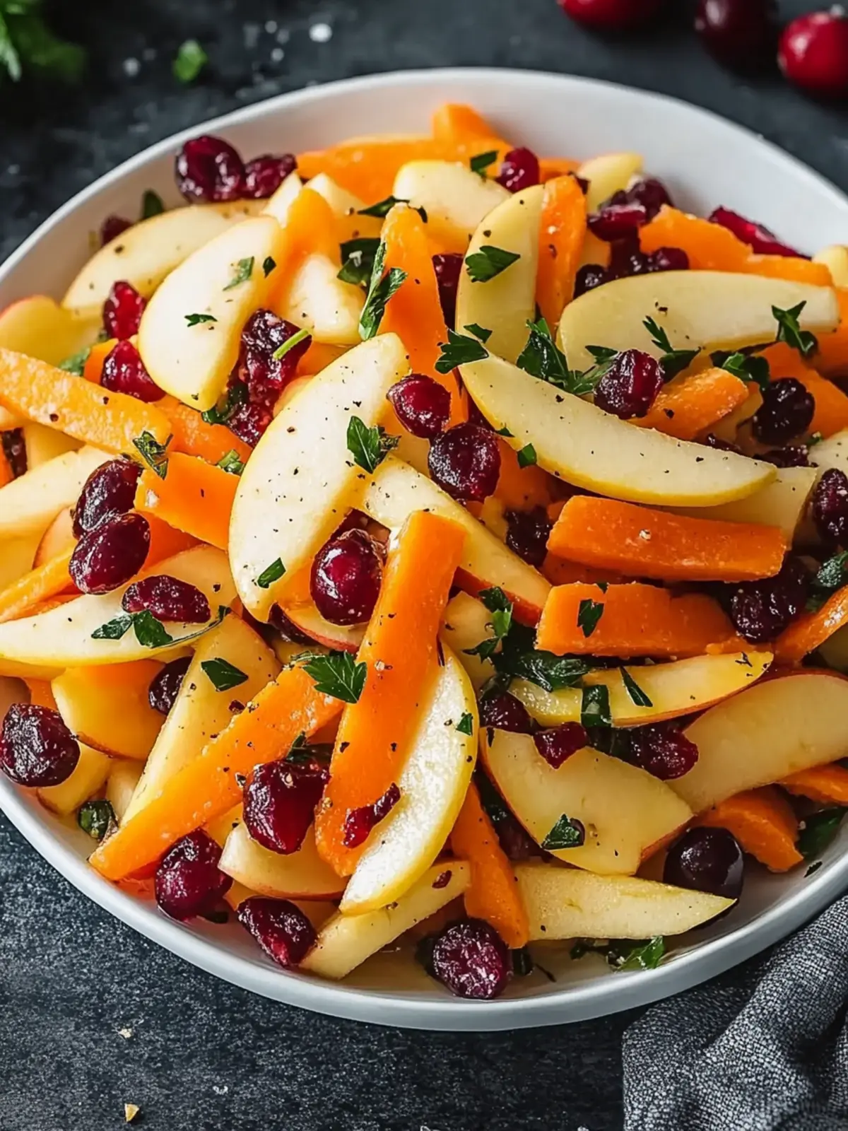 Zesty Refreshing Apple Cranberry Carrot Salad Recipe 5 Refreshing Apple Cranberry Carrot Salad