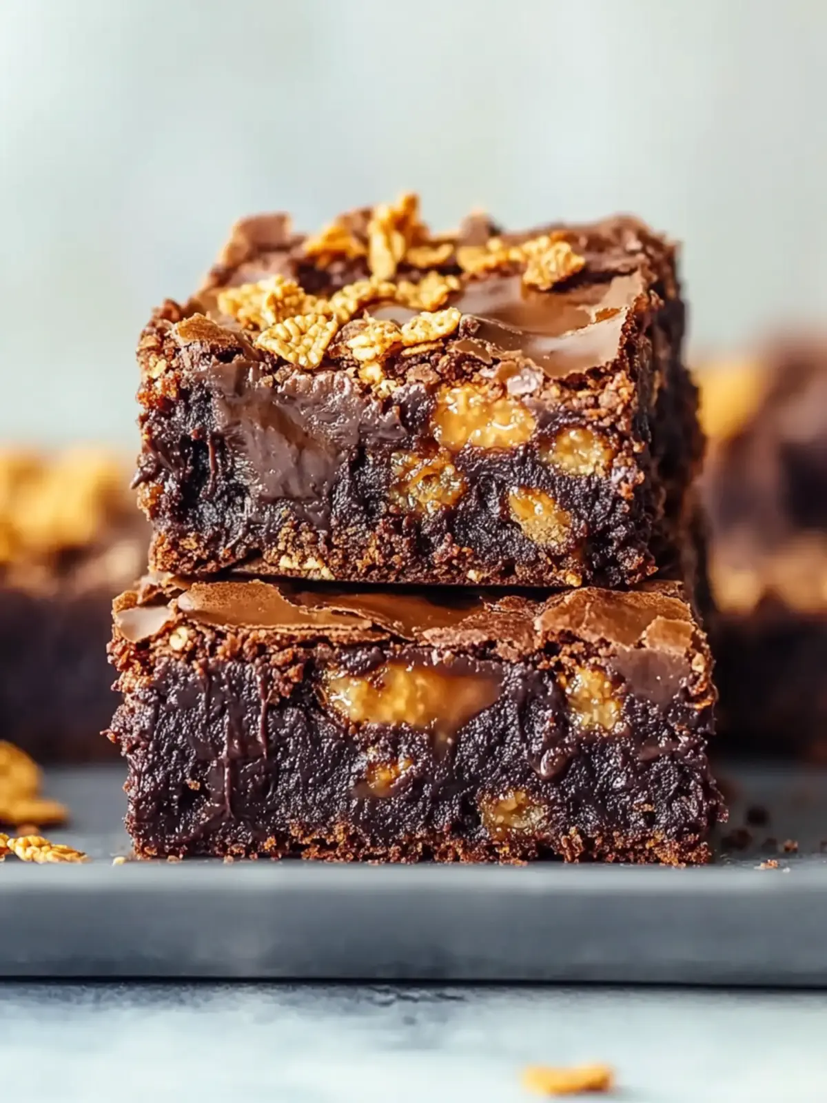 Decadent Quick Caramel Cornflake Brownies You’ll Crave 4 Quick Caramel Cornflake Brownies