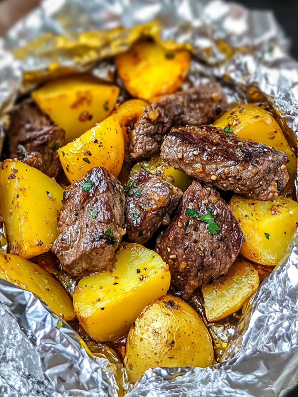 Garlic Butter Steak and Potato Foil Packets for Perfect Grilling 3 Garlic Butter Steak and Potato Foil Packets