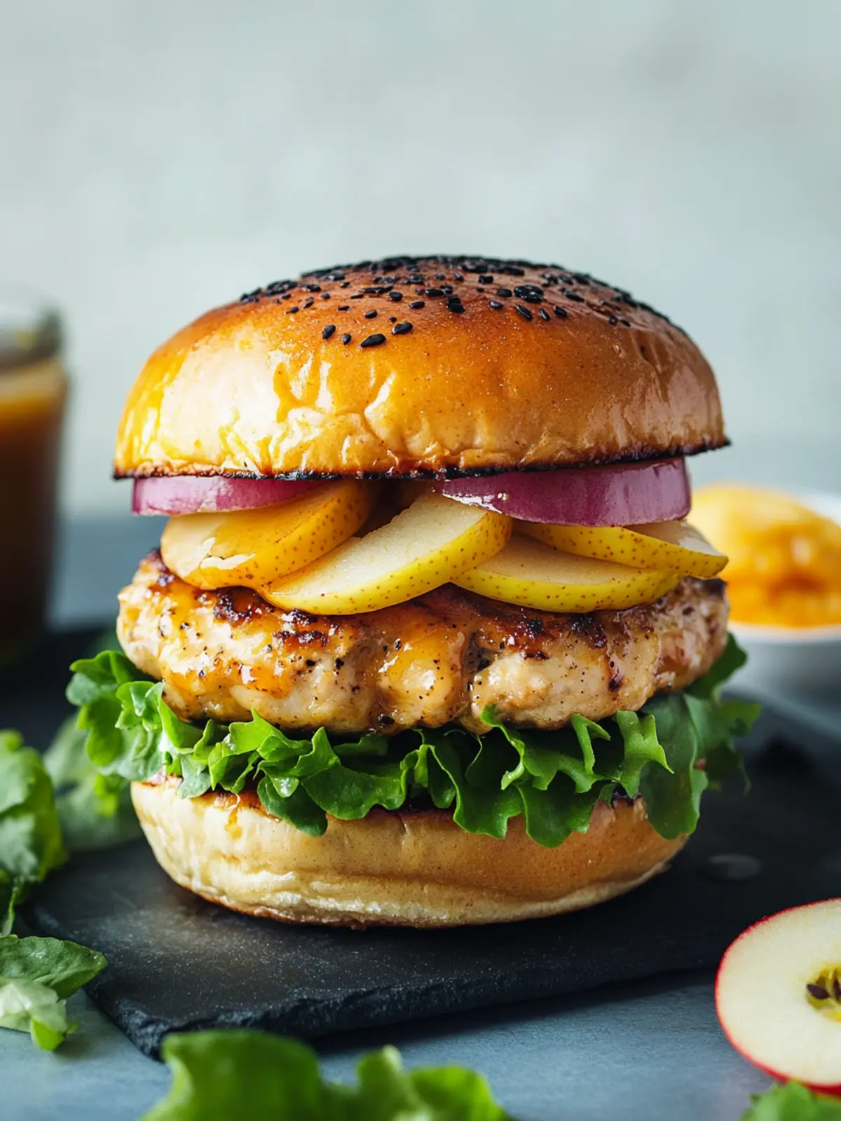Juicy Maple Mustard Apple Chicken Burgers You’ll Crave 4 Maple Mustard Apple Chicken Burgers