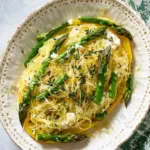 Spring Delight: Spaghetti Squash with Asparagus, Ricotta, Lemon, Thyme 9 Spaghetti Squash with Asparagus, Ricotta, Lemon, and Thyme