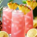 Refreshing Pineapple Pink Lemonade Drink for Summer Sips 7 Pineapple Pink Lemonade Drink