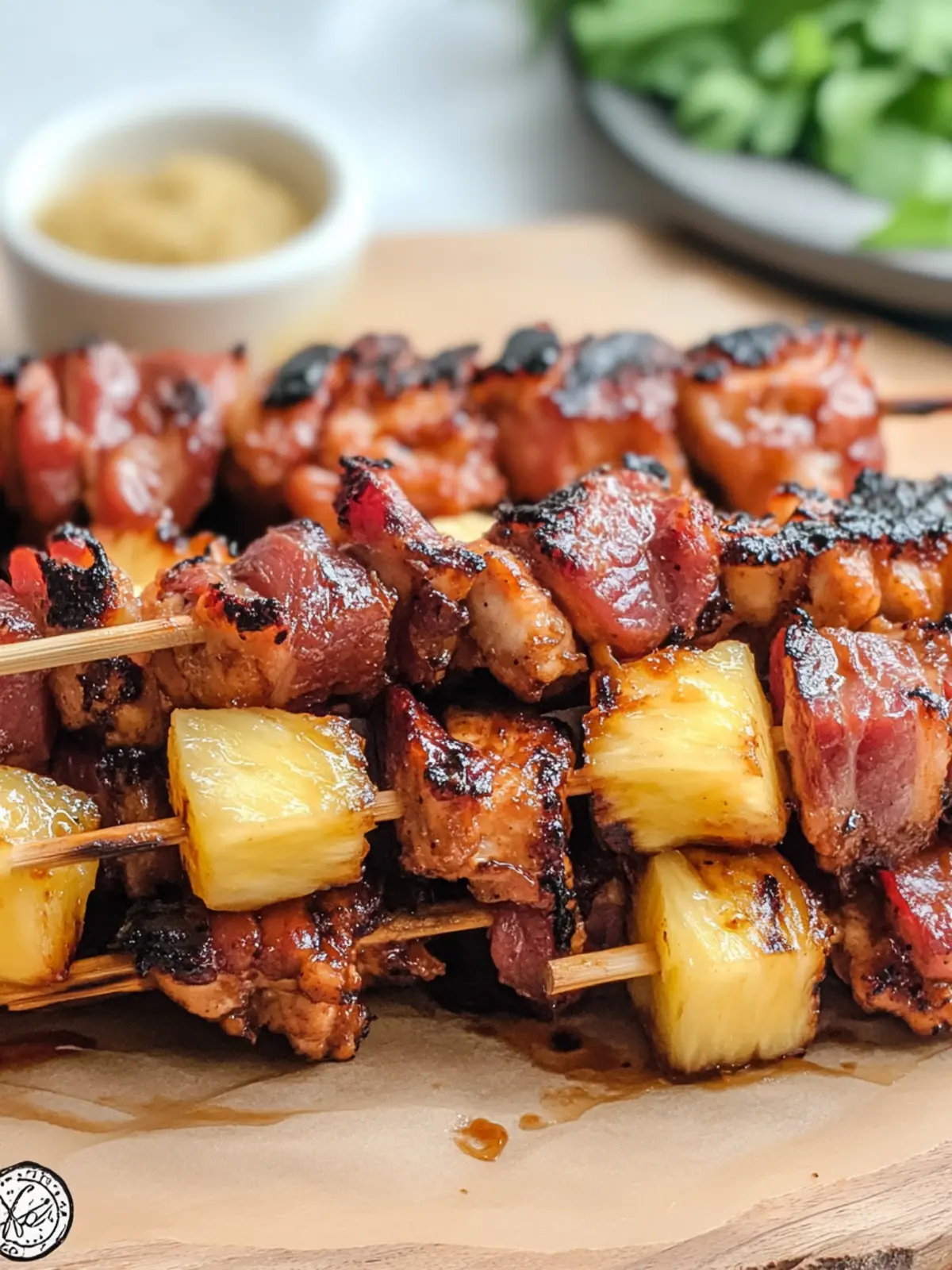Savor BBQ Chicken Bacon Pineapple Kabobs for Ultimate Flavor 2 BBQ CHICKEN BACON PINEAPPLE KABOBS