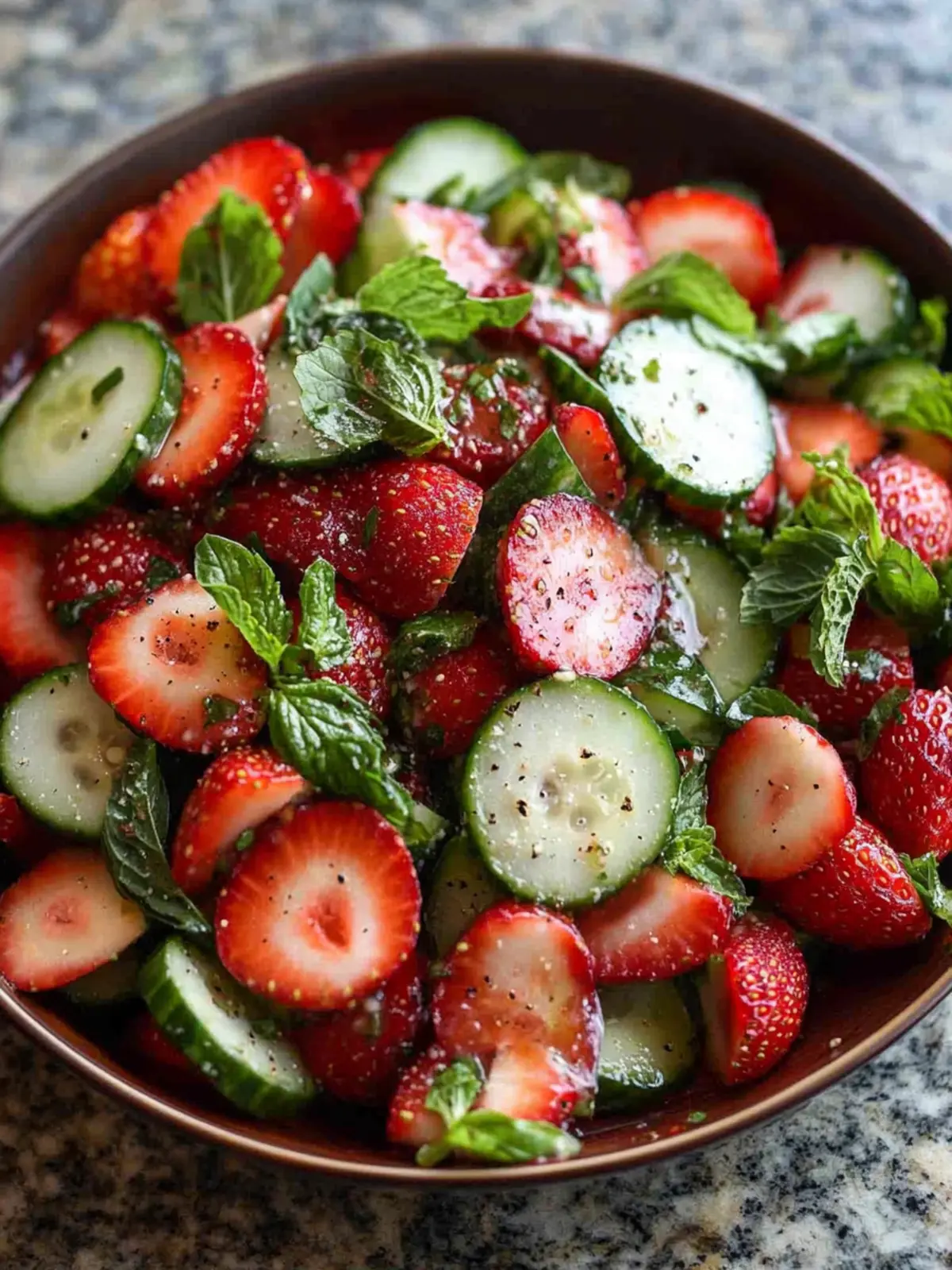 Crisp Cucumber Strawberry Salad for a Taste of Summer Bliss 3 Cucumber Strawberry Salad