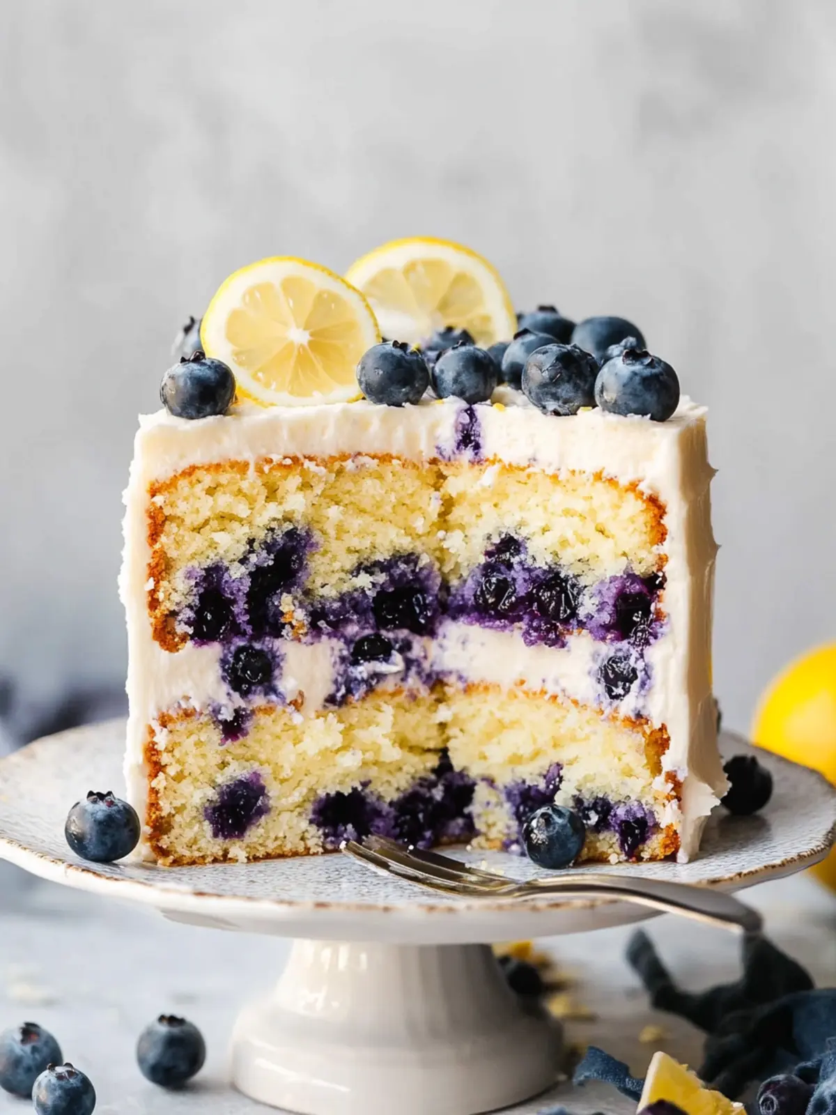 Lemon Blueberry Layer Cake: A Fresh Twist on Classics 4 Lemon Blueberry Layer Cake
