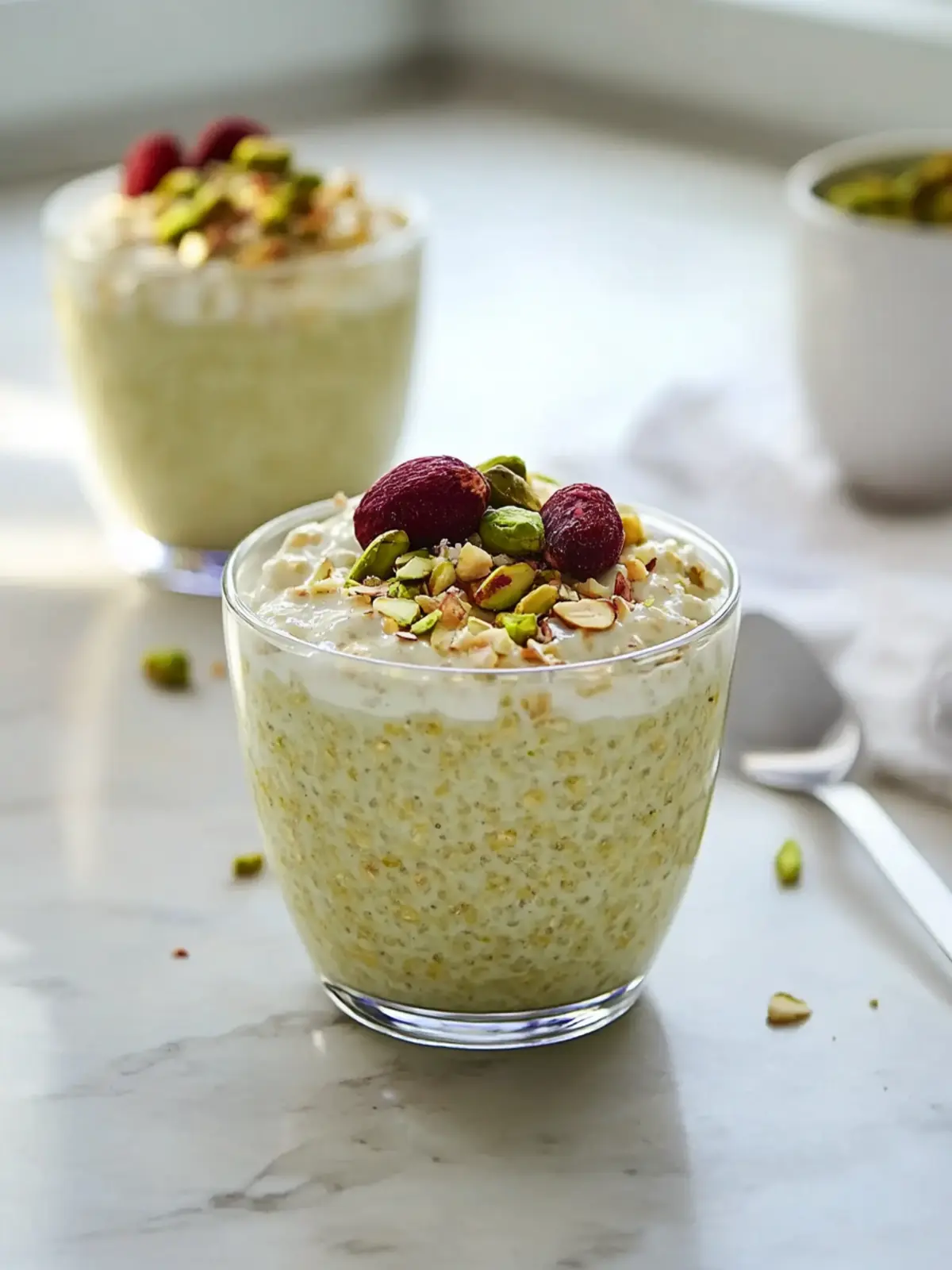 Creamy Pistachio Overnight Oats: Your Perfect Lazy Morning Boost 4 Creamy Pistachio Overnight Oats