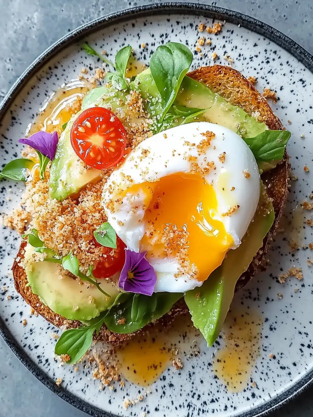 Crispy Panko Crumbed Poached Eggs on Avocado Toast Bliss 2 Crispy Panko Crumbed Poached Eggs on Avocado Toast