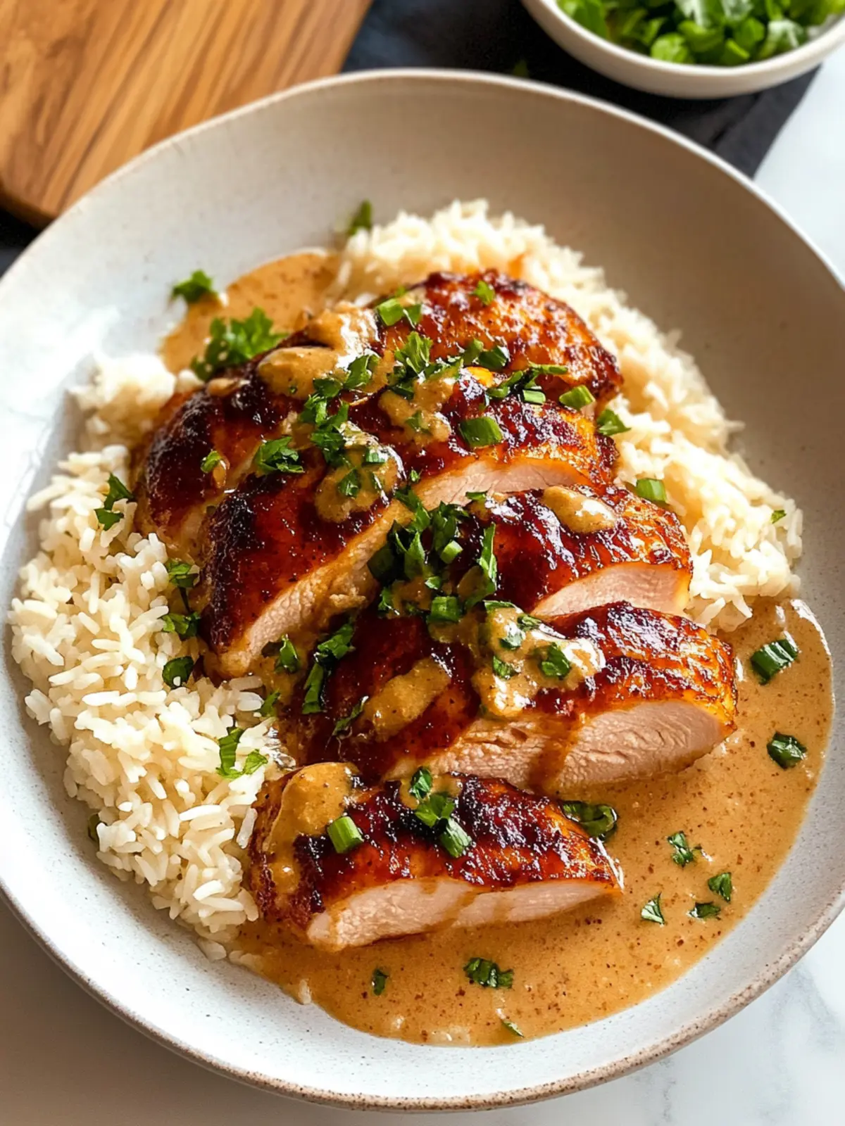 Sweet & Savory Chicken with Spicy Carbonara Brothy Rice Bliss 2 Sweet & Savory Chicken with Spicy Carbonara Brothy Rice