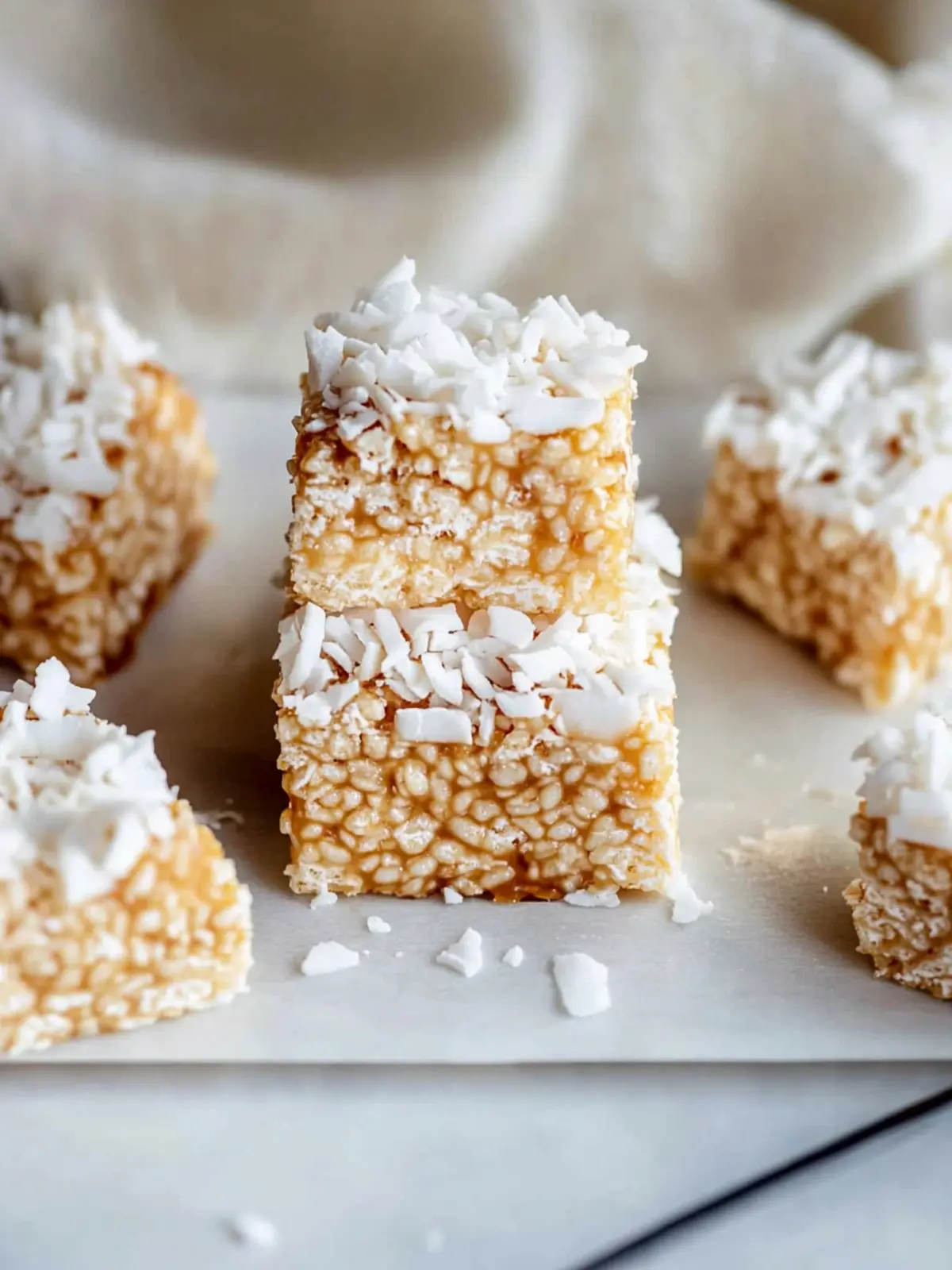 Coconut Caramel Rice Crispy Treats That Wow Every Bite 3 Coconut Caramel Rice Crispy Treat