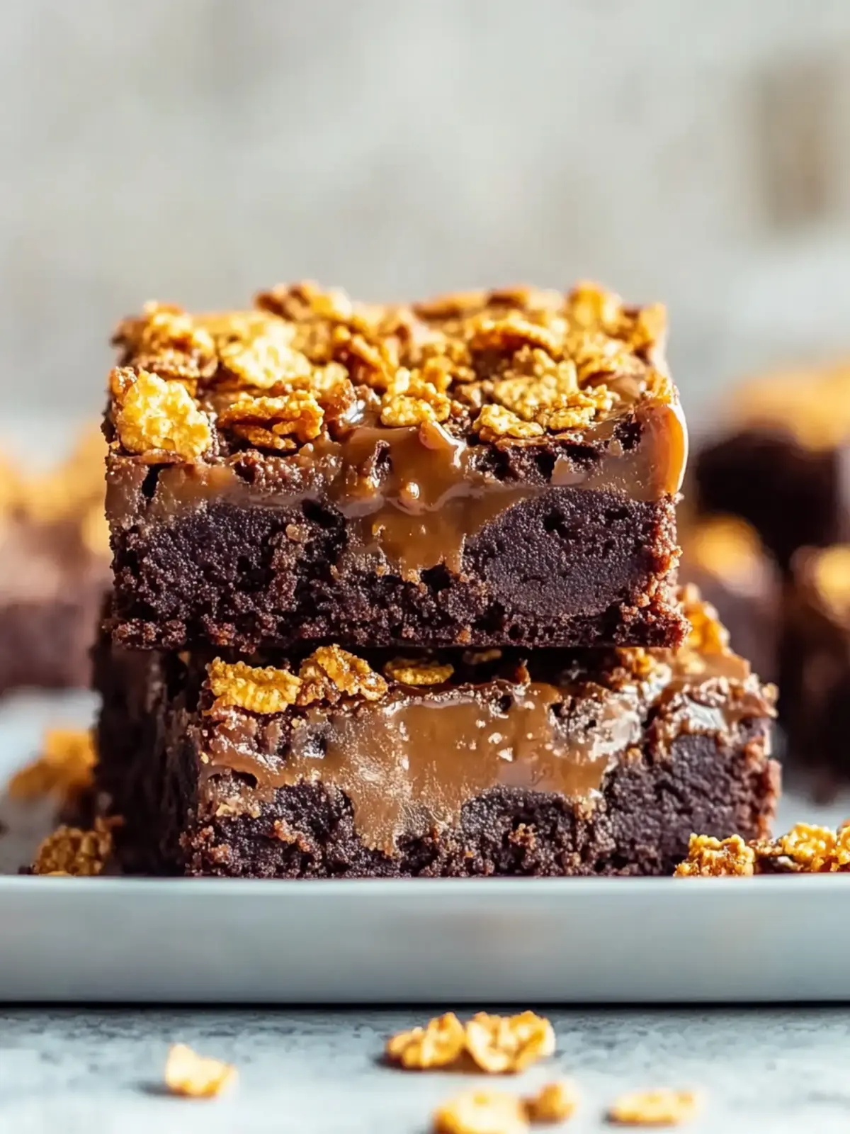 Decadent Quick Caramel Cornflake Brownies You’ll Crave 3 Quick Caramel Cornflake Brownies