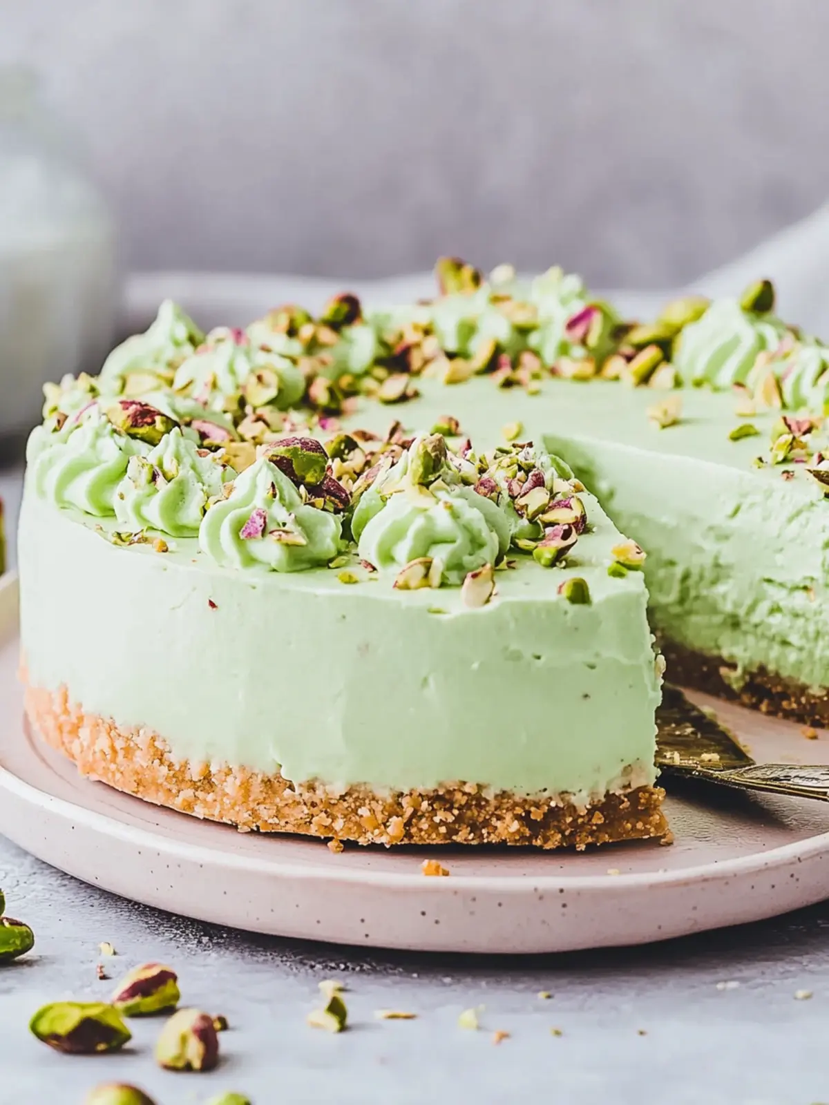 Satisfy Your Sweet Tooth with Creamy Easy No-Bake Pistachio Cheesecake 4 Creamy Easy No-Bake Pistachio Cheesecake