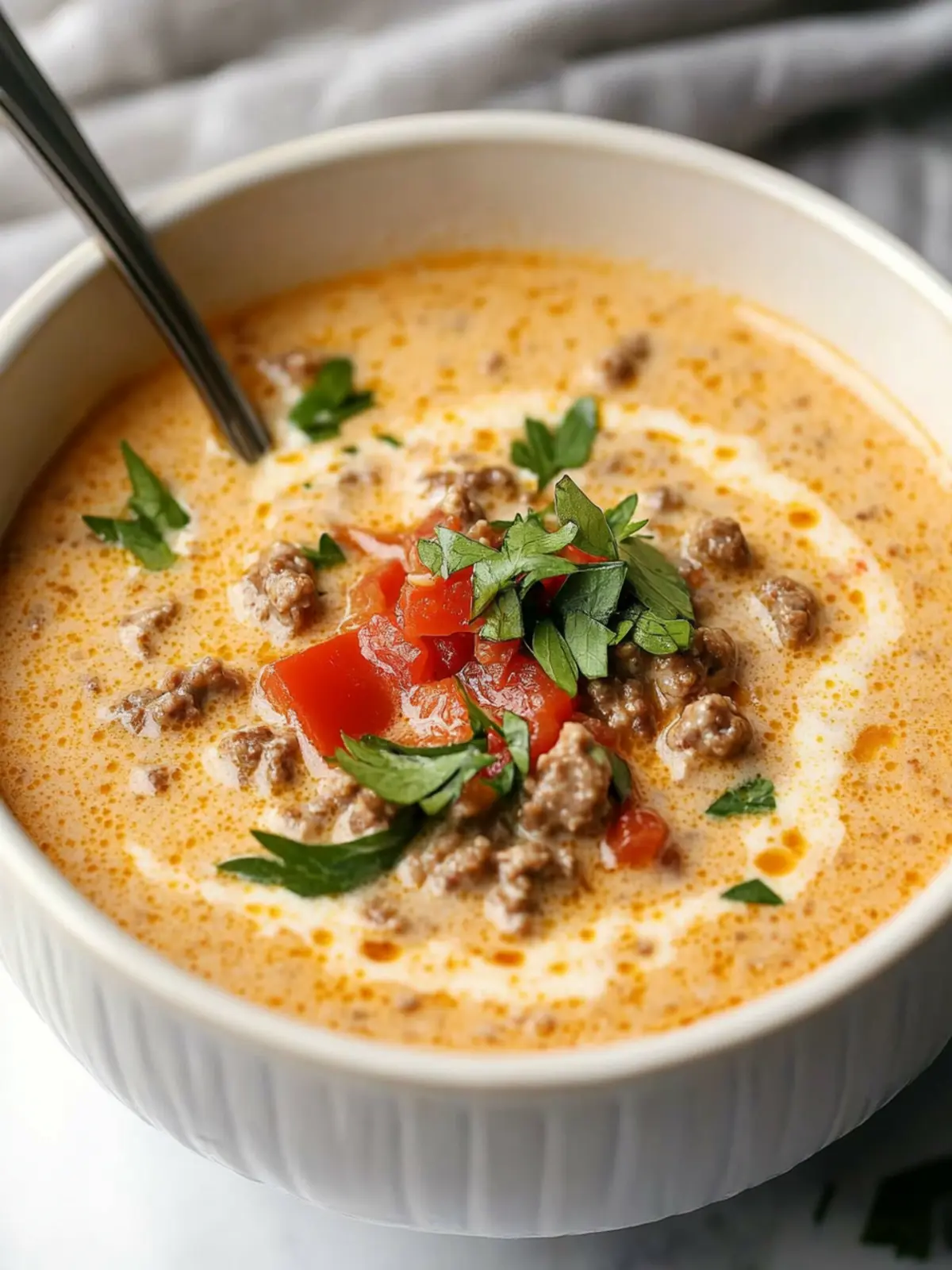 Creamy Keto Hamburger Rotel Soup That'll Warm Your Soul 3 Creamy Keto Hamburger Rotel Soup