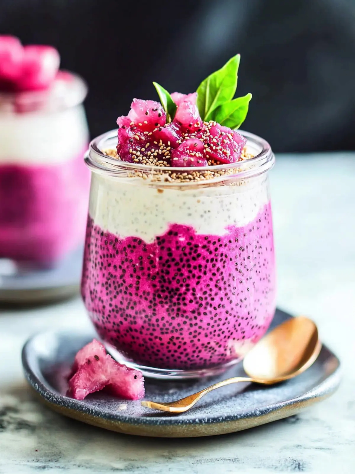 Delicious Dragon Fruit Chia Pudding for a Refreshing Snack 3 Dragon Fruit Chia Pudding
