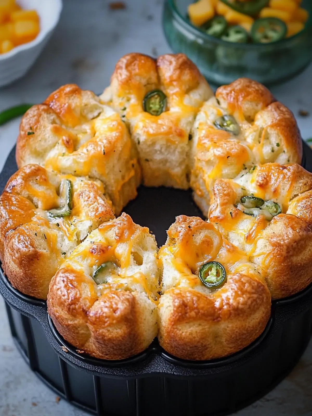 Jalapeno Cheese Monkey Bread: Irresistibly Cheesy Goodness 3 Jalapeno Cheese Monkey Bread
