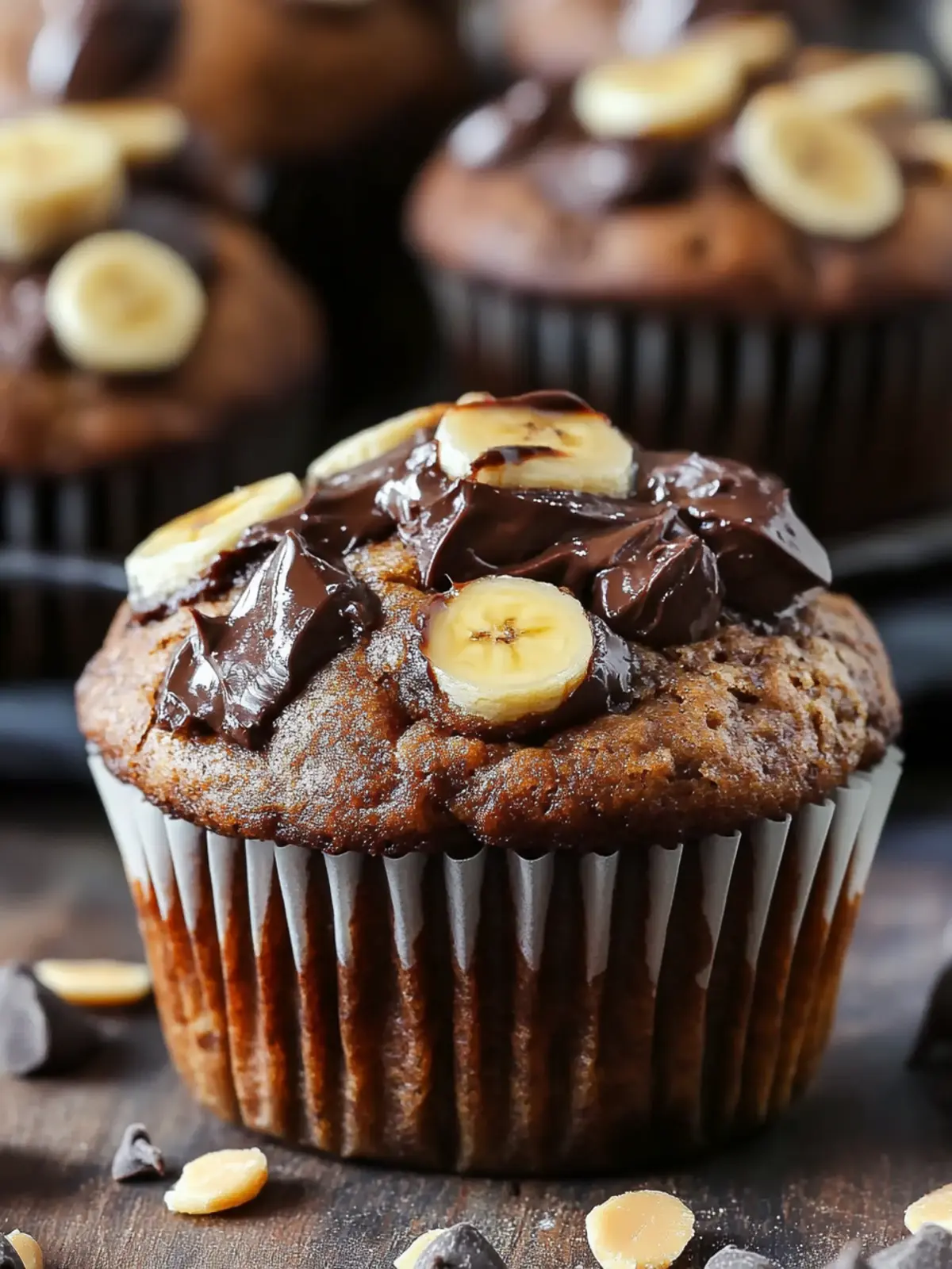 Decadent Chocolate Peanut Butter Banana Muffins You’ll Love 2 Chocolate Peanut Butter Banana Muffins