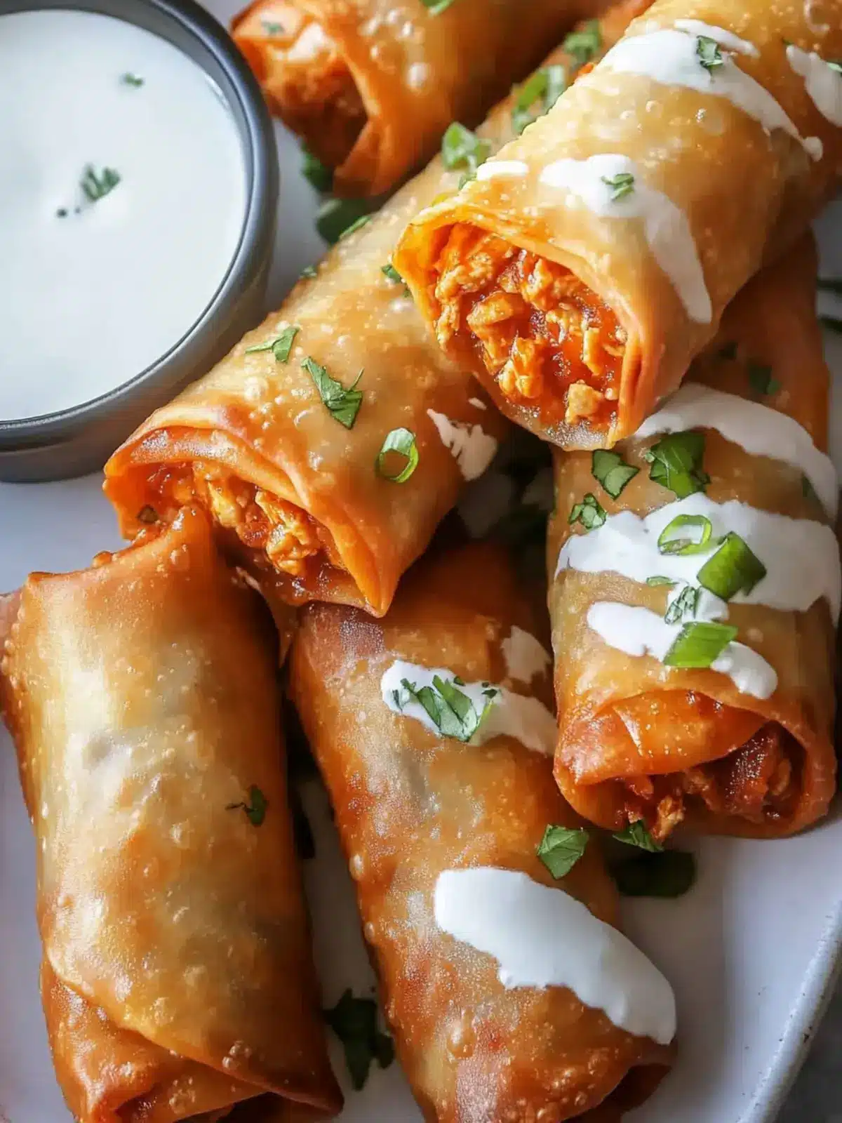 Buffalo Chicken Egg Rolls: A Spicy Twist on Game Day Snacks 4 Buffalo Chicken Egg Rolls